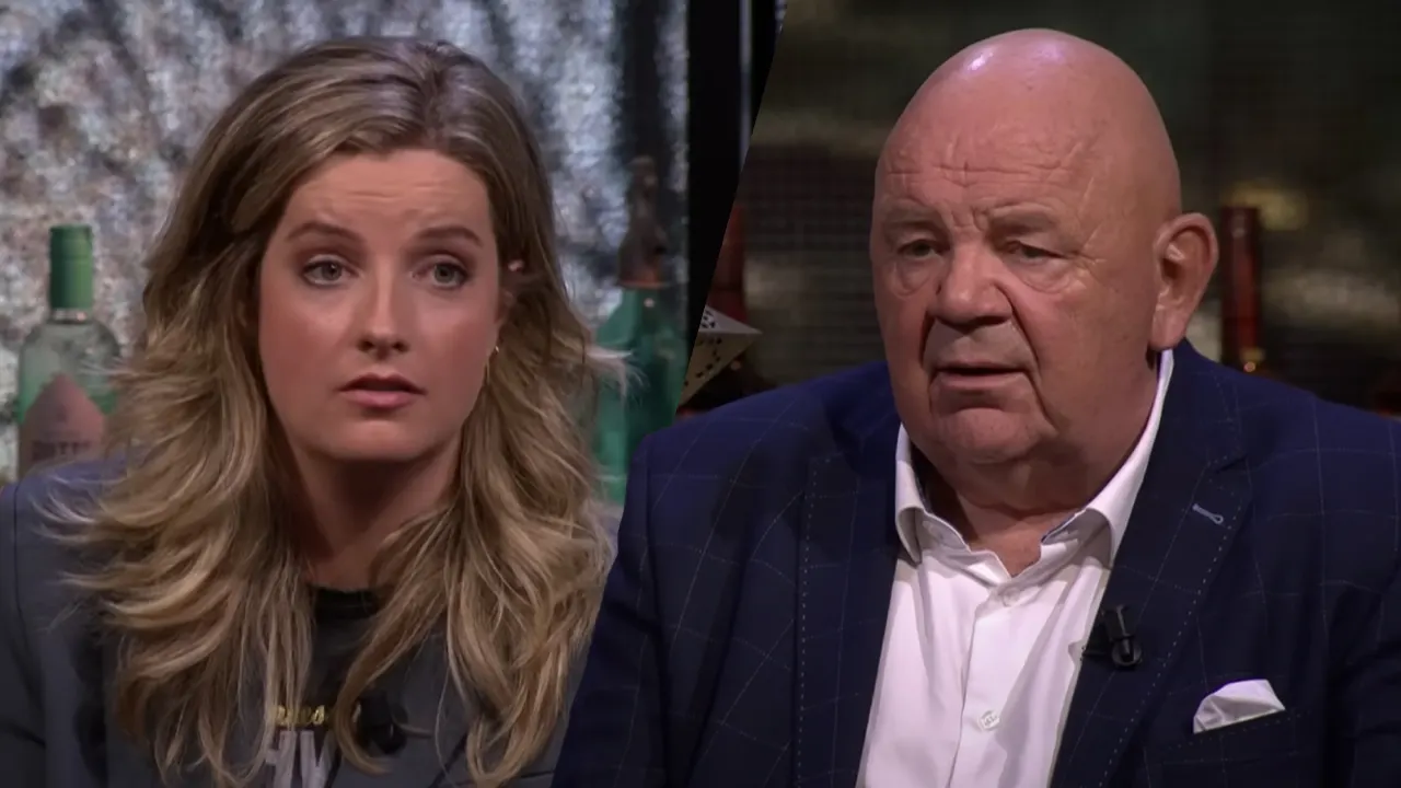 Pieter Cobelens en Merel Ek maandagavond aan de bar bij Vandaag Inside