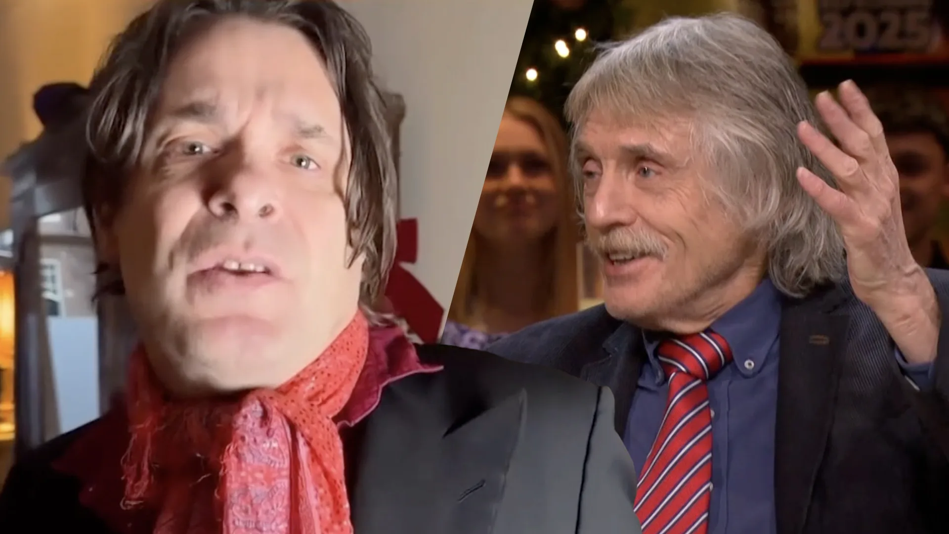 Johan Derksen ziet filmpje van Hans Teeuwen: 'Ik heb een beetje medelijden met zijn vrouw!'