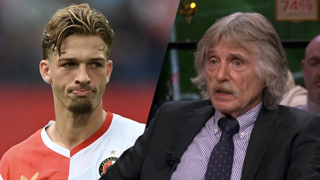 Johan Derksen stoort zich aan Feyenoorder Valente: 'Die krijgt een beetje hoogmoedswaanzin'