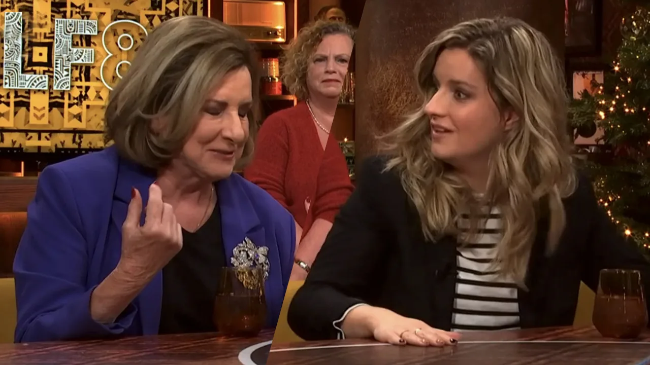 Merel geconfronteerd met pikant nieuwsbericht: 'Huh, sorry?!'