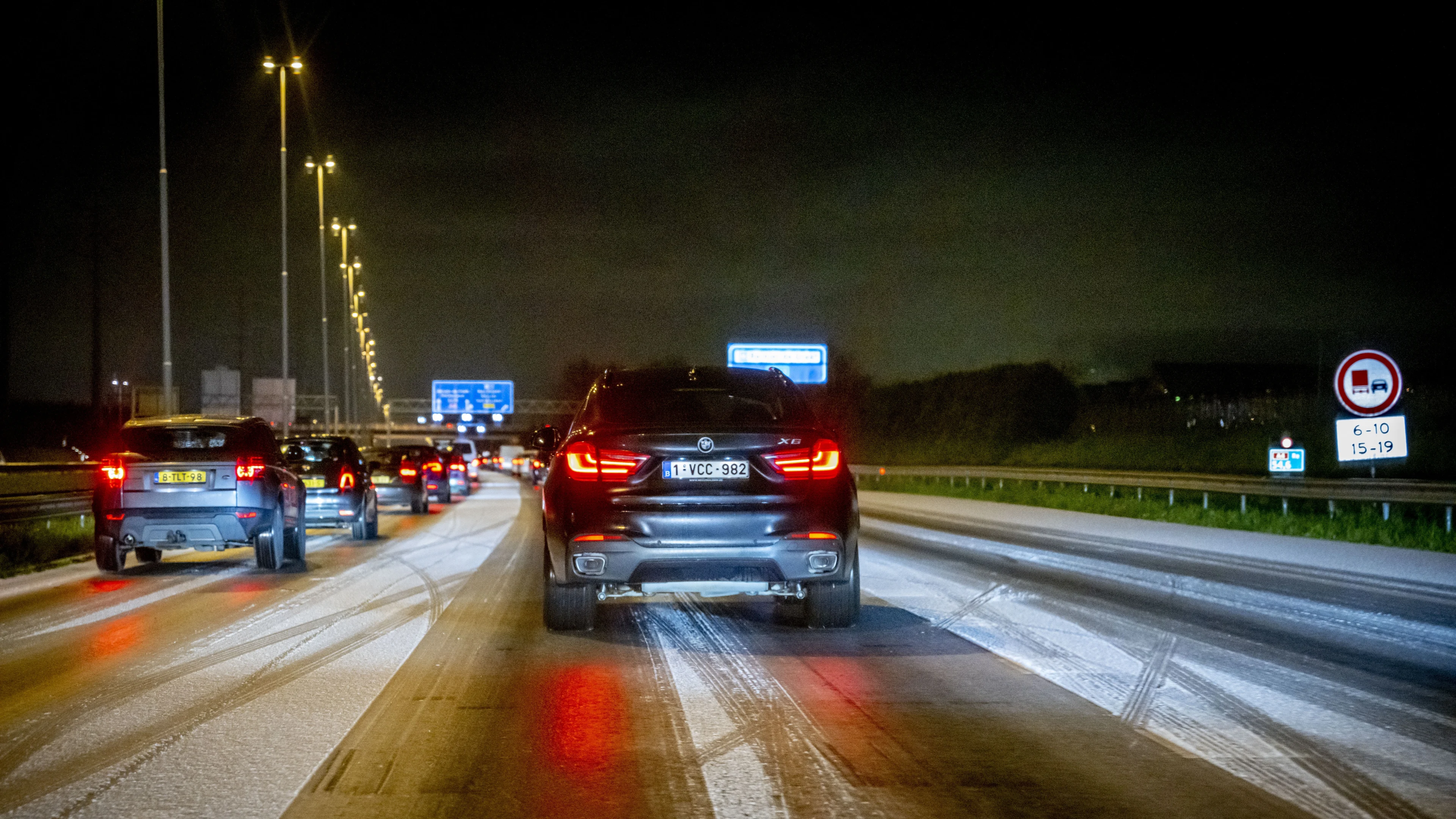 Opnieuw code geel in hele land vanwege gladheid