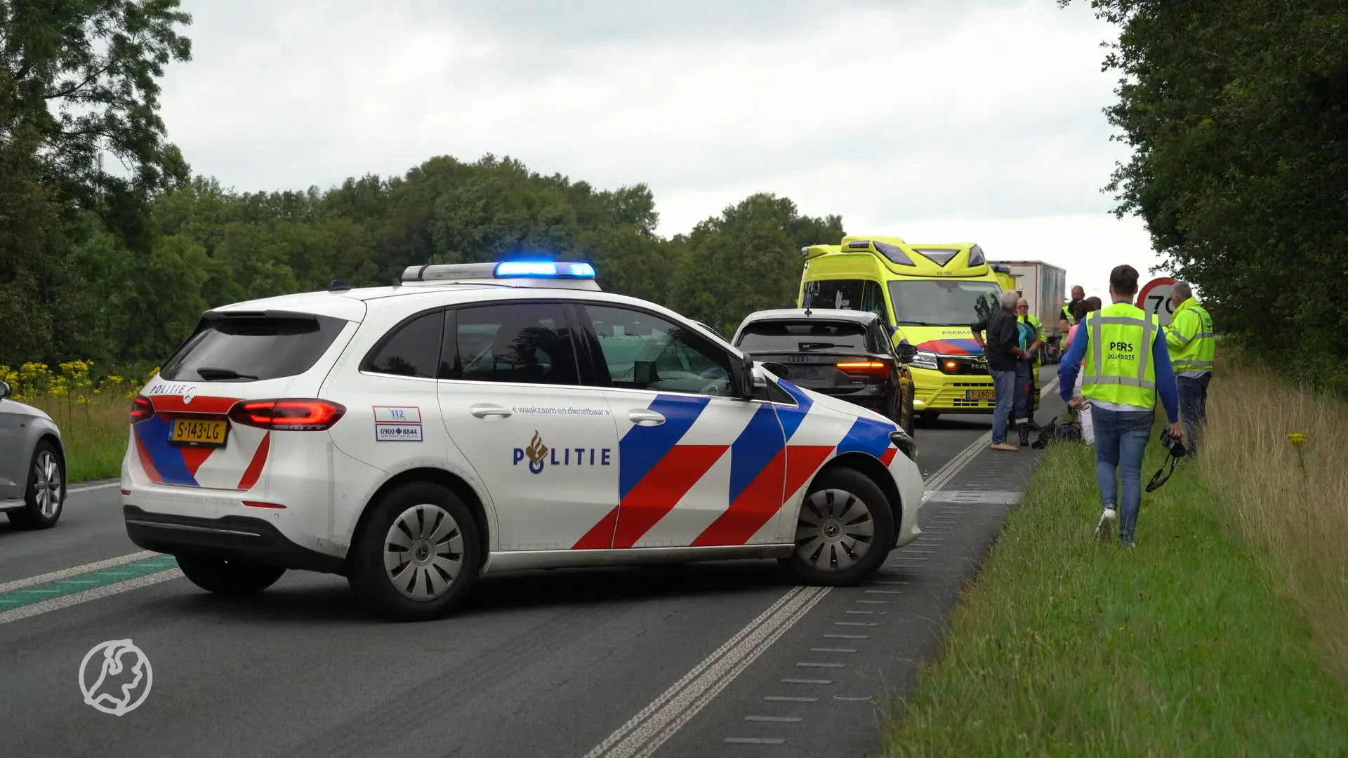 Twee ongelukken bij verkeersplein op 'gevaarlijke weg' N34