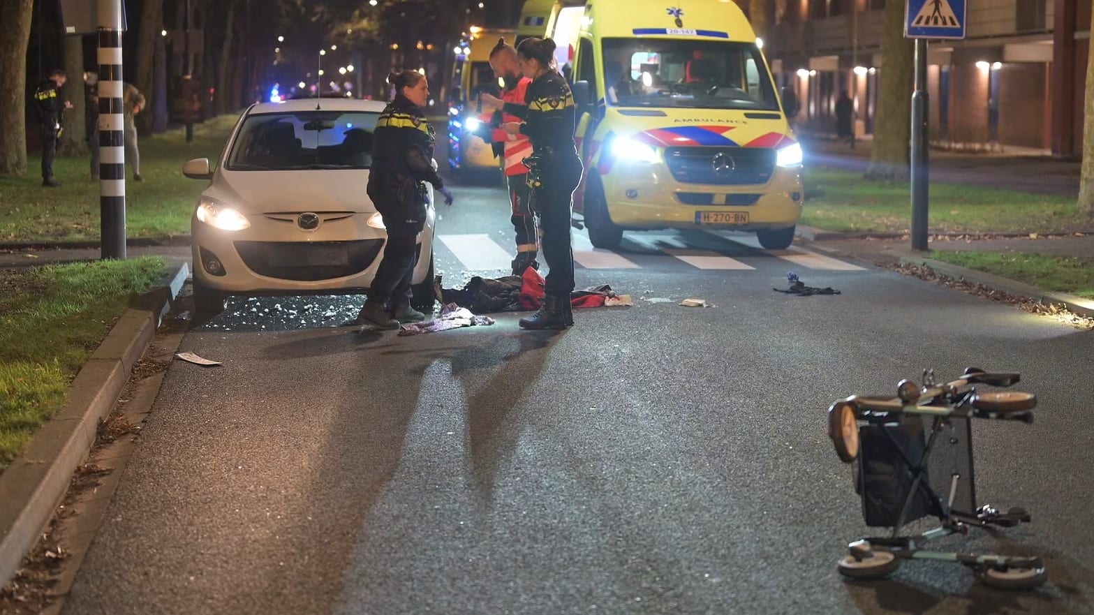 Hoogbejaarde man (90) overlijdt na ongeluk op zebrapad in Breda