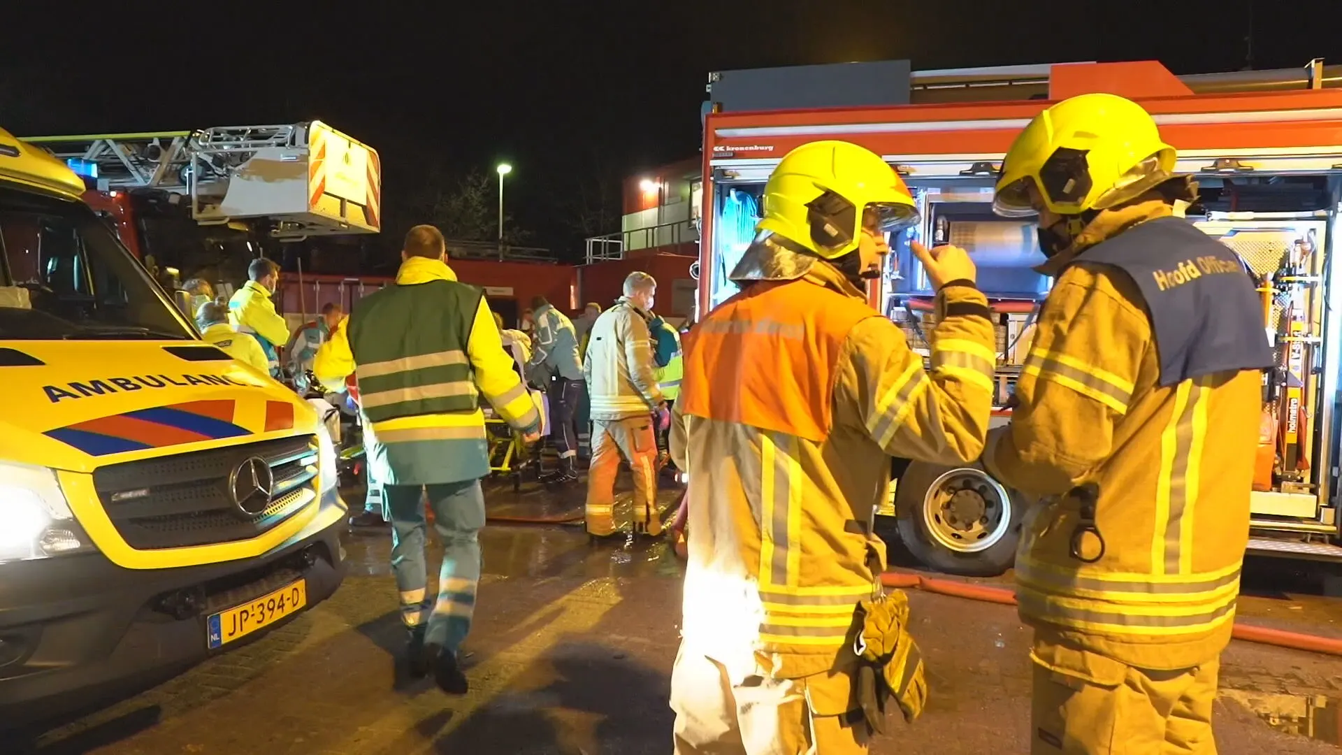 Brand in Rotterdams verpleeghuis, Rode Kruis schiet bewoners te hulp