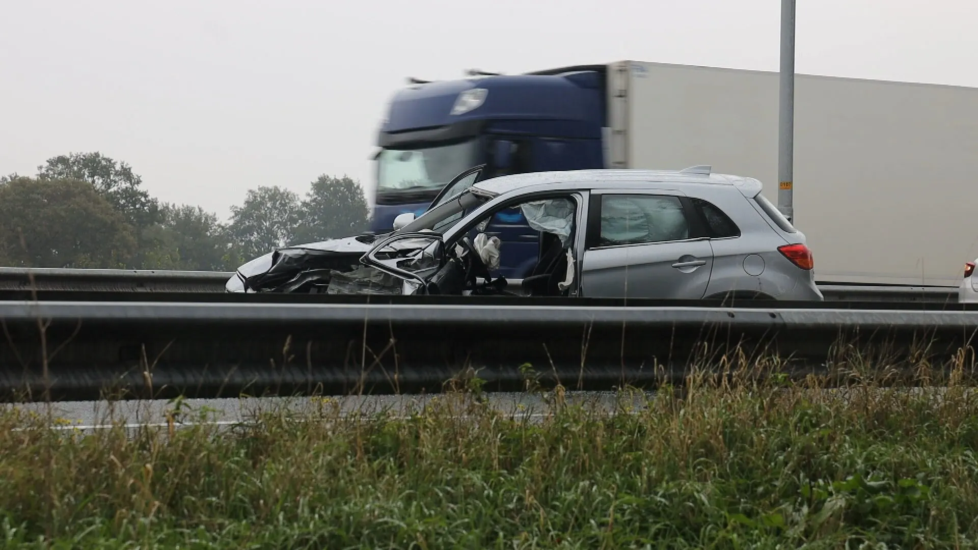 Twee gewonden na ongeval met spookrijder A73