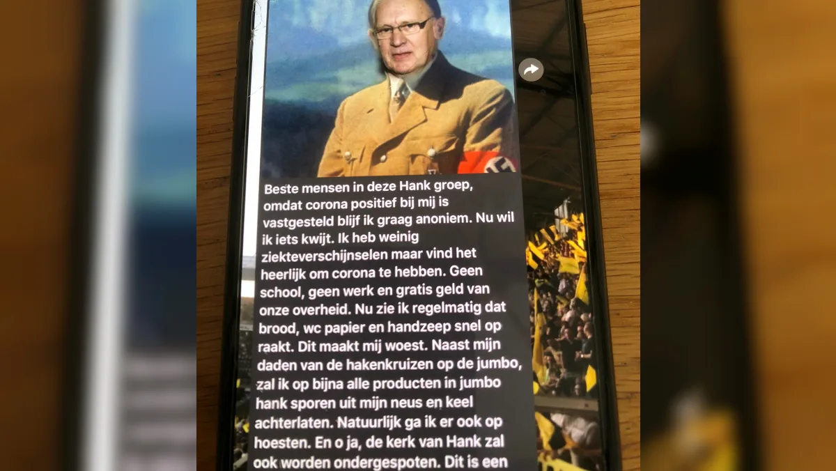 Man dreigt heel Hank te besmetten met coronavirus