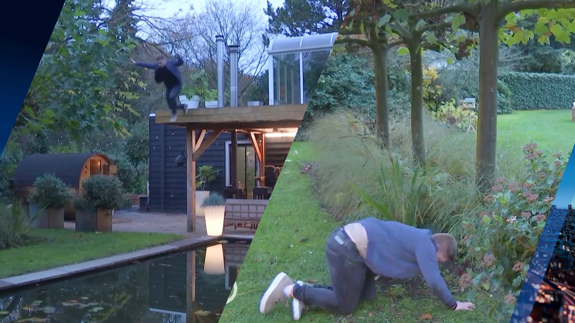 Stunt in LLDL loopt verkeerd af: kandidaat breekt been voor oog van date