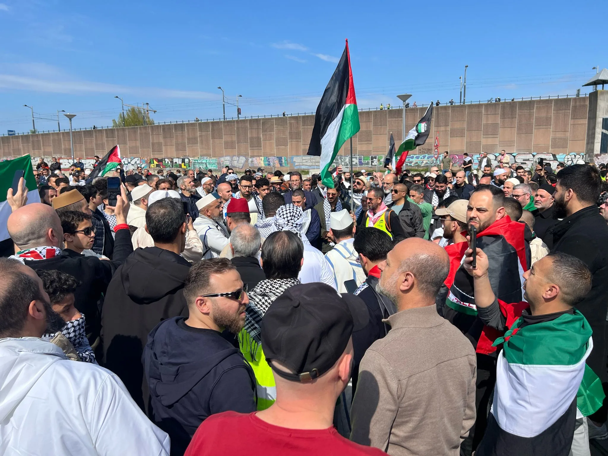 Duizenden mensen bij demonstratie voor Gaza in Rotterdam