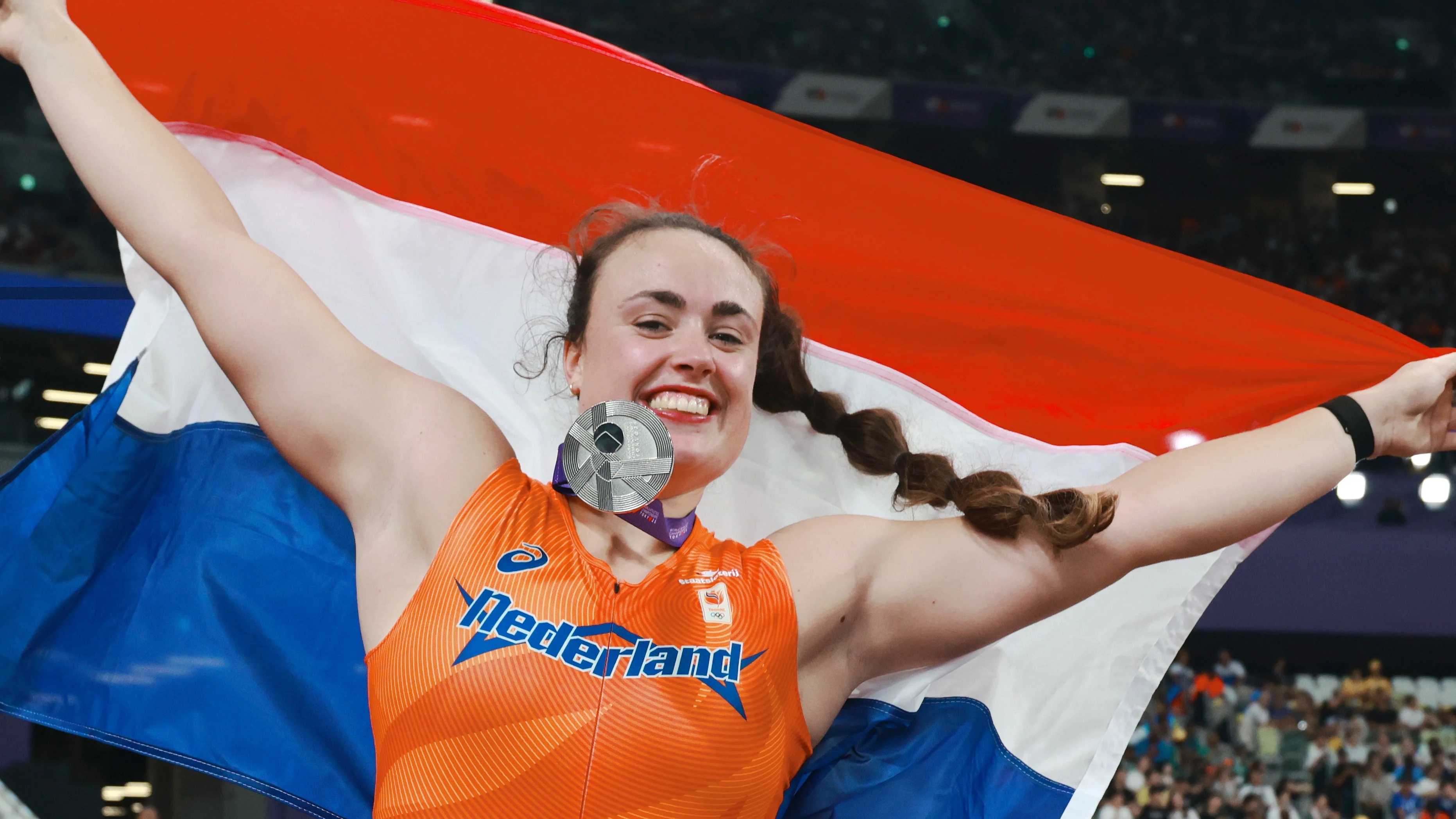 Van Klinken is eerste Nederlandse vrouw die WK-medaille wint bij discuswerpen