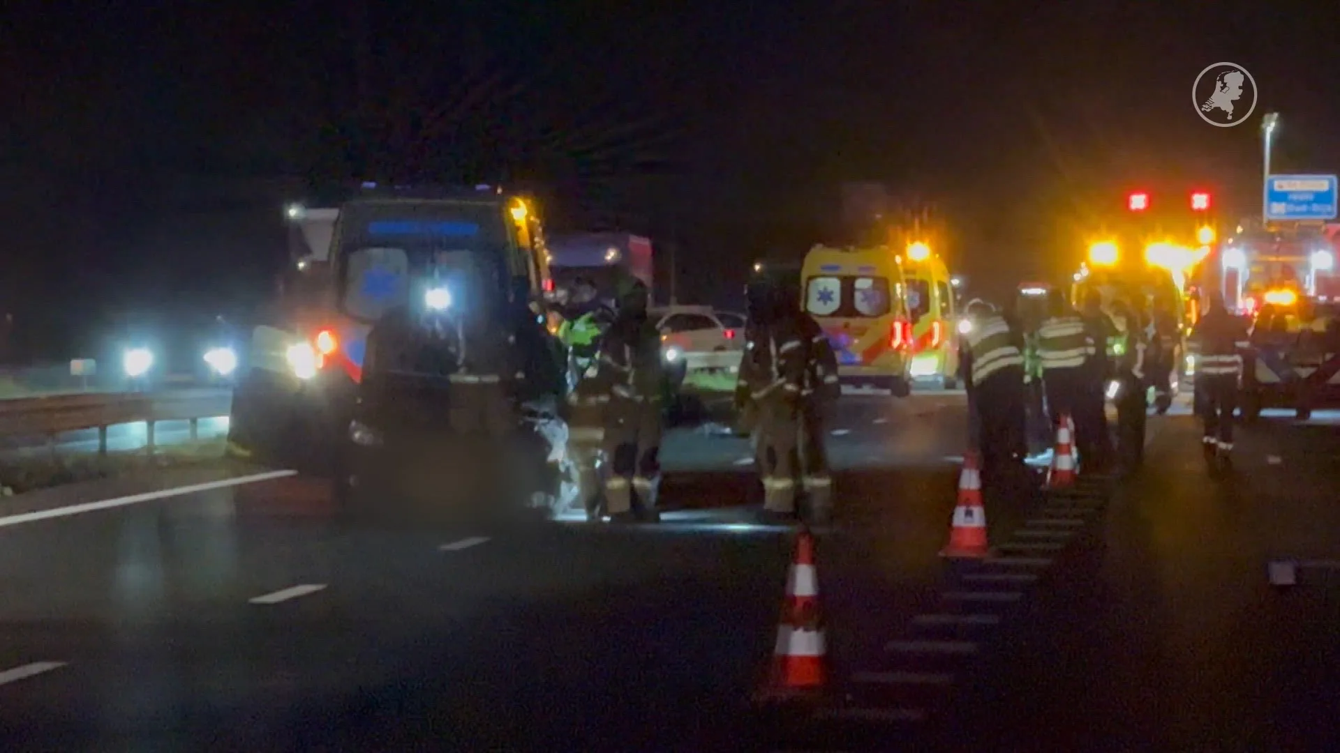 Zwaar ongeluk op A12 door mogelijke spookrijder