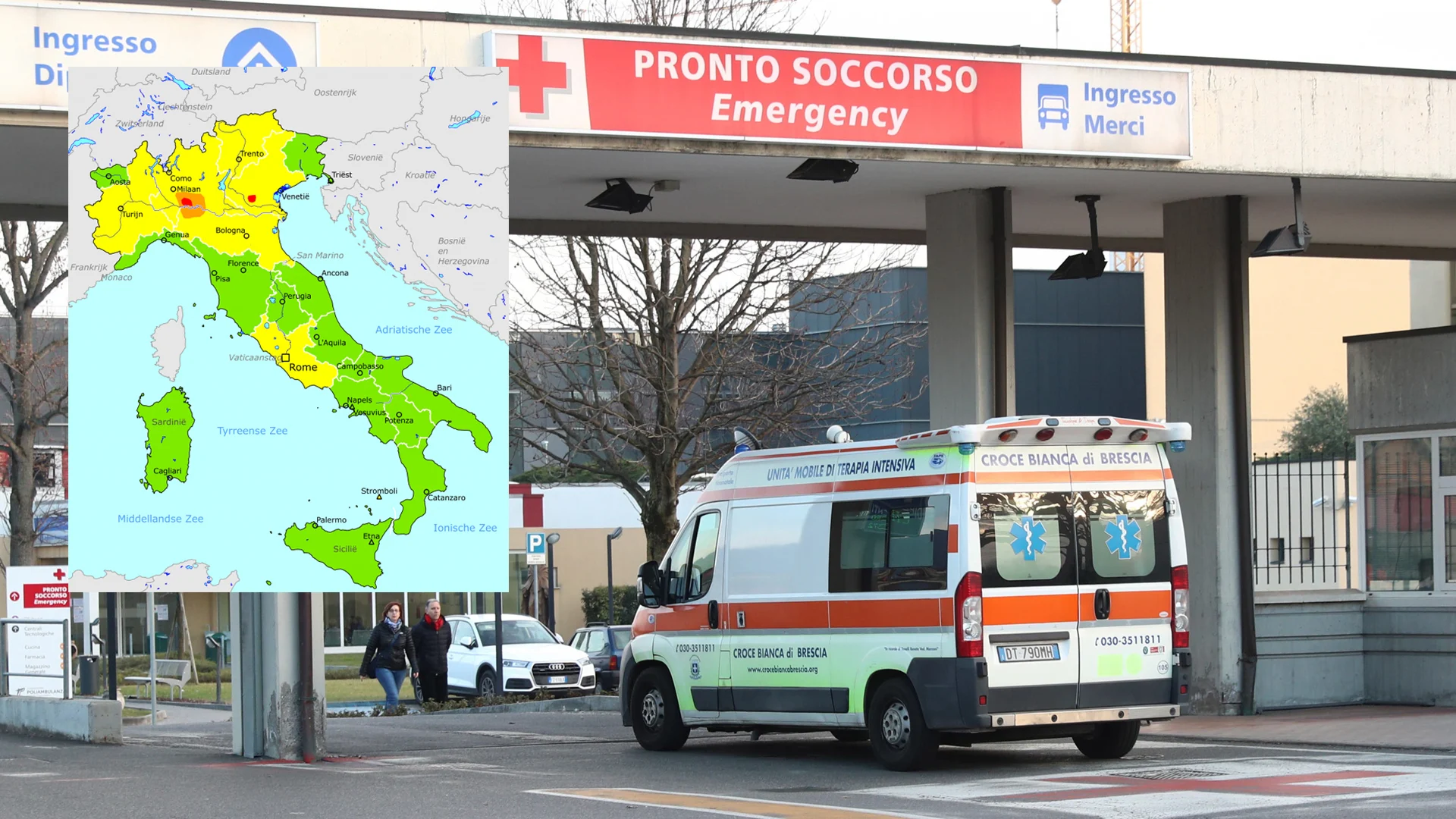 Negatief reisadvies voor delen van Italië door coronavirus