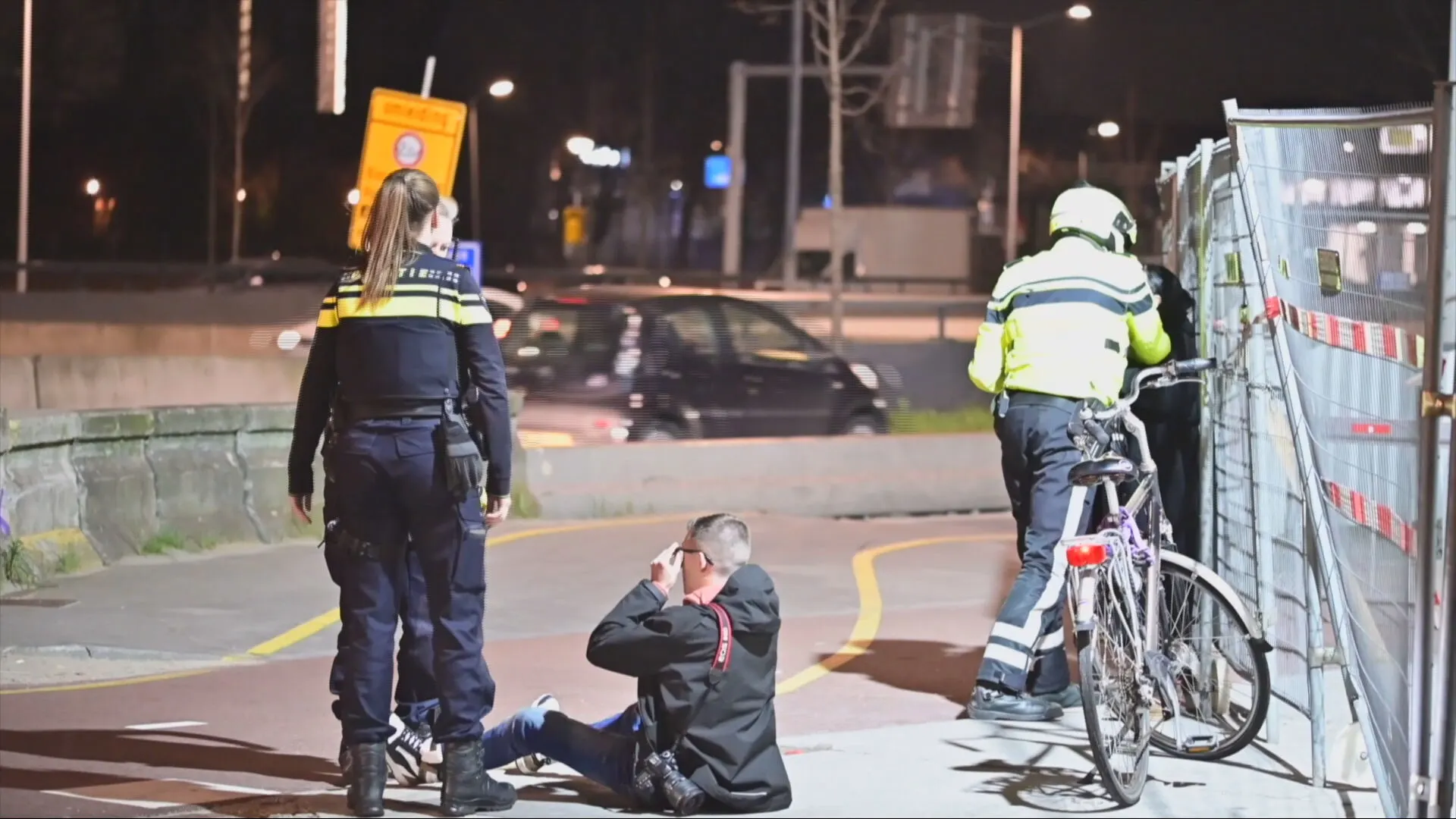 Persfotograaf Olav mishandeld bij ongeval: 'Voor een dame kon ze hard slaan'