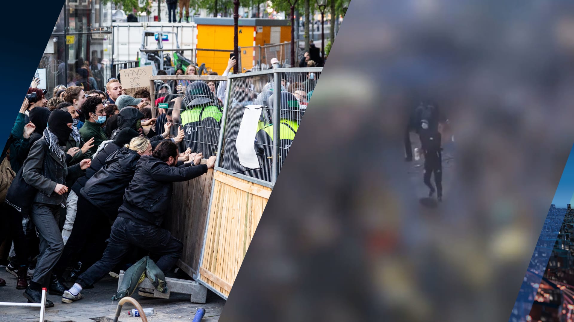 Politie deelt beelden van ammoniakgooier bij UvA-protest