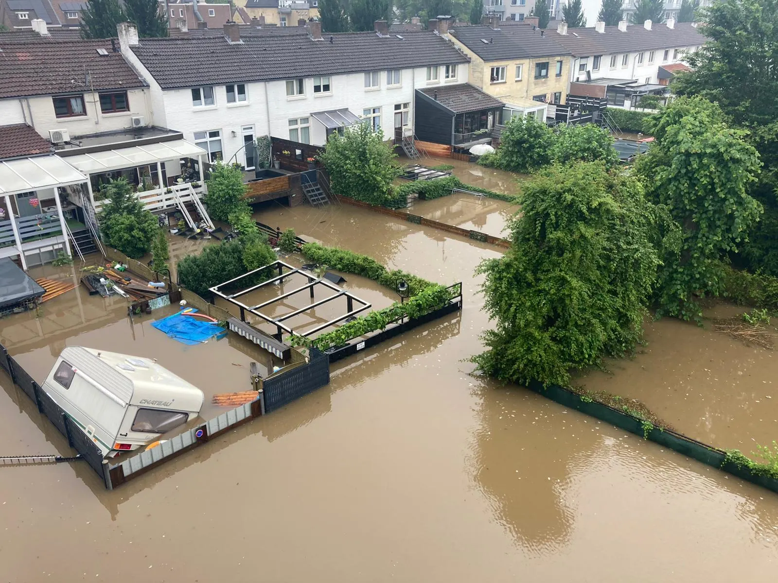 700 gezinnen dakloos geraakt door hoogwater in Valkenburg
