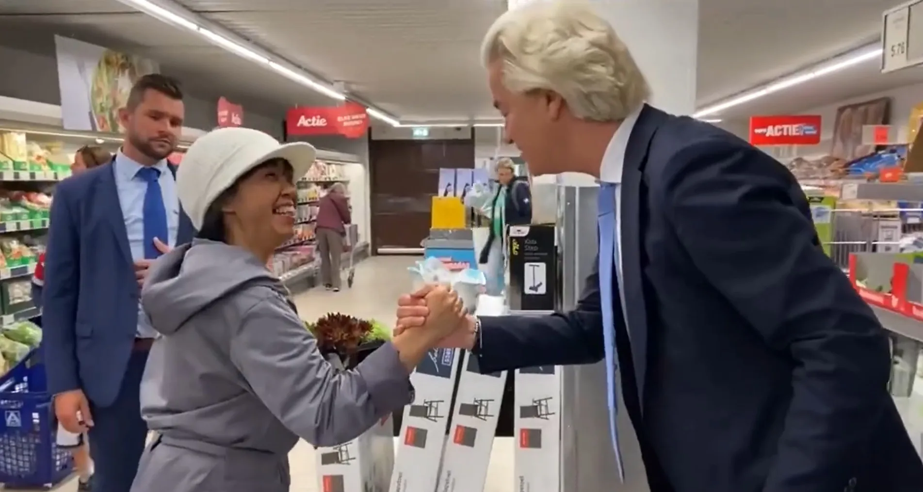 Geert Wilders ruziet met supermarkt na onverwacht bezoek: 'Stel je voor dat iemand de waarheid laat zien'