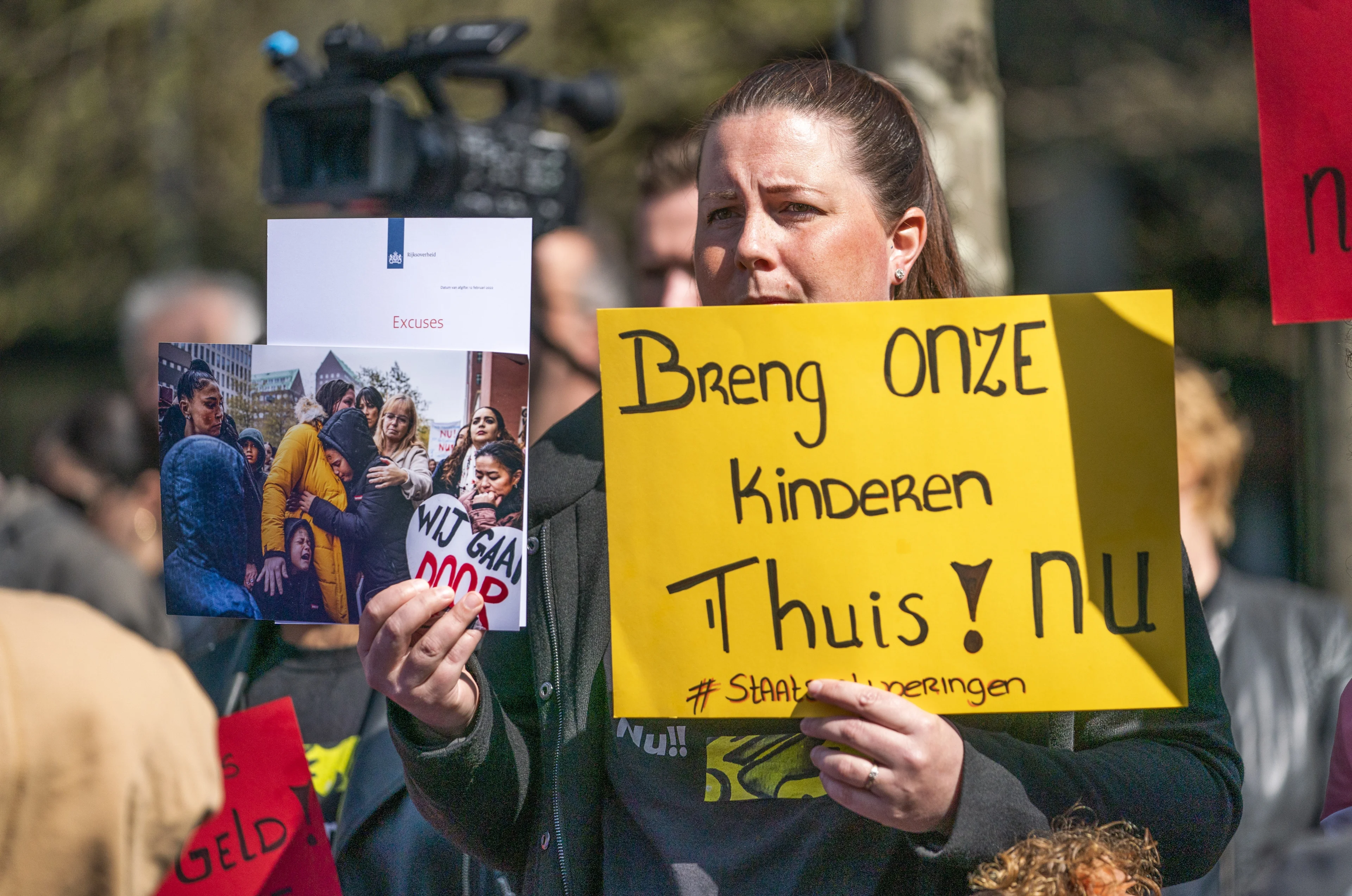 Honderden mensen bij manifestatie gedupeerden toeslagaffaire