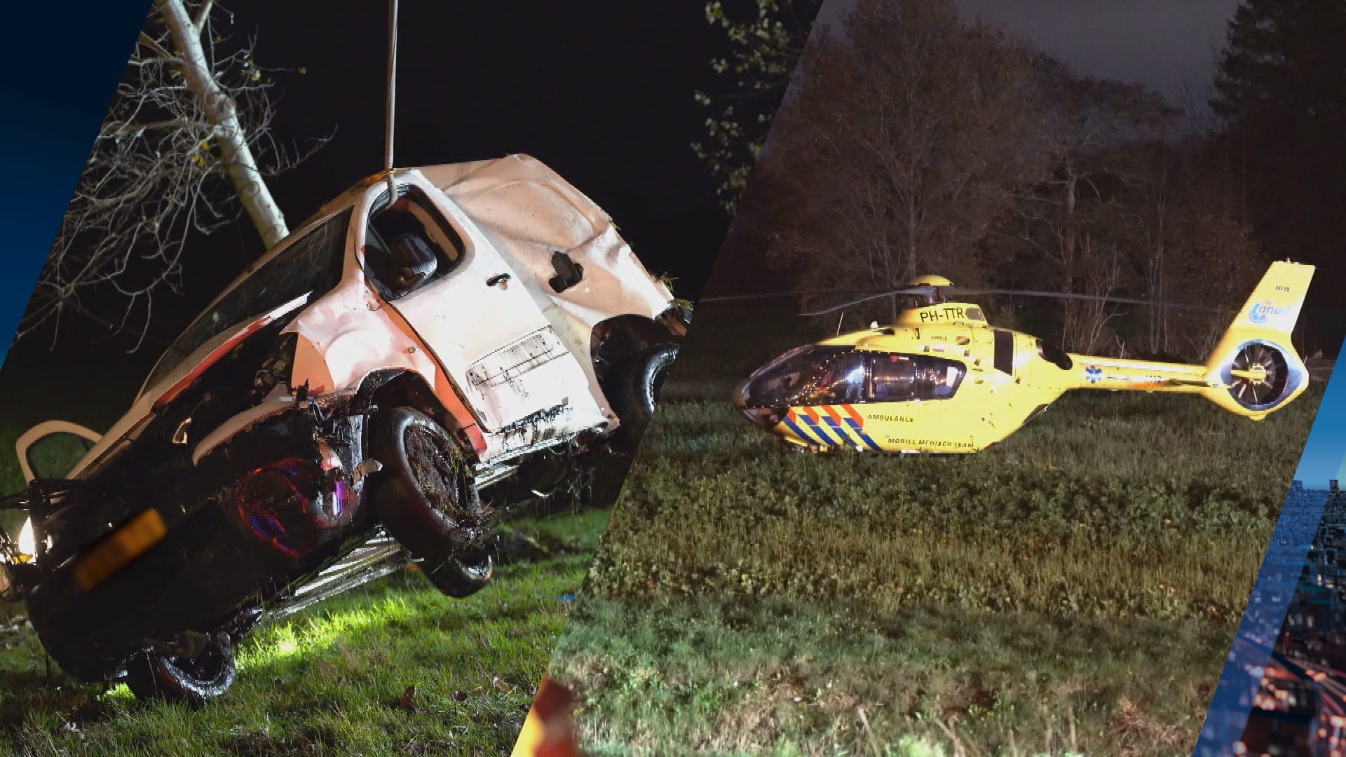 Ernstig gewonde bij heftig ongeval op N33 bij Veendam