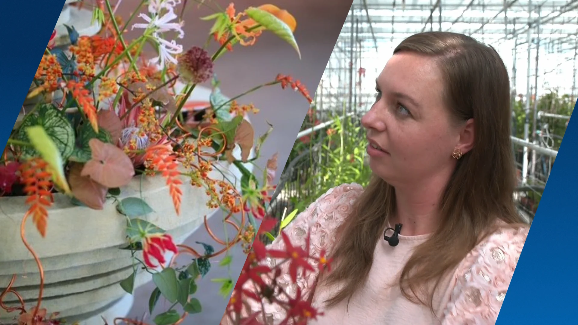 Franka gaat met haar creaties voor de wereldtitel bloemschikken
