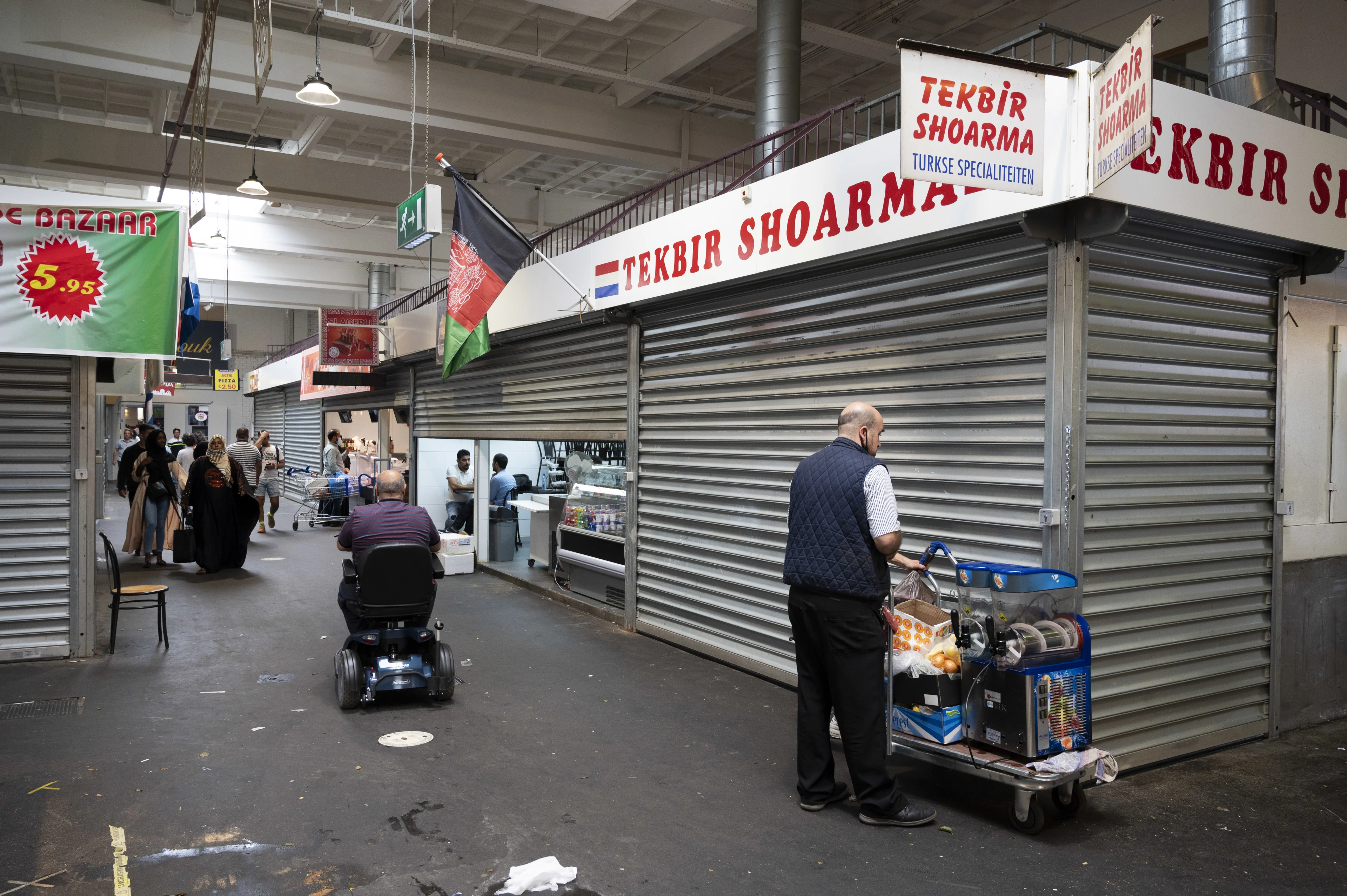 Bazaar in Beverwijk sinds vandaag weer helemaal open, maar bezoekers bleven weg