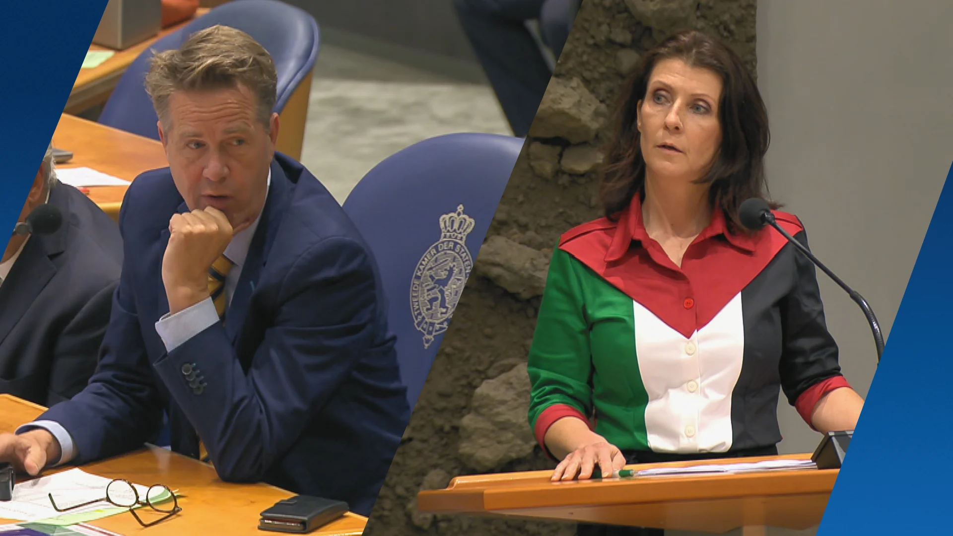 Bosma stuurt Ouwehand Kamer uit om dragen blouse in Palestijnse kleuren