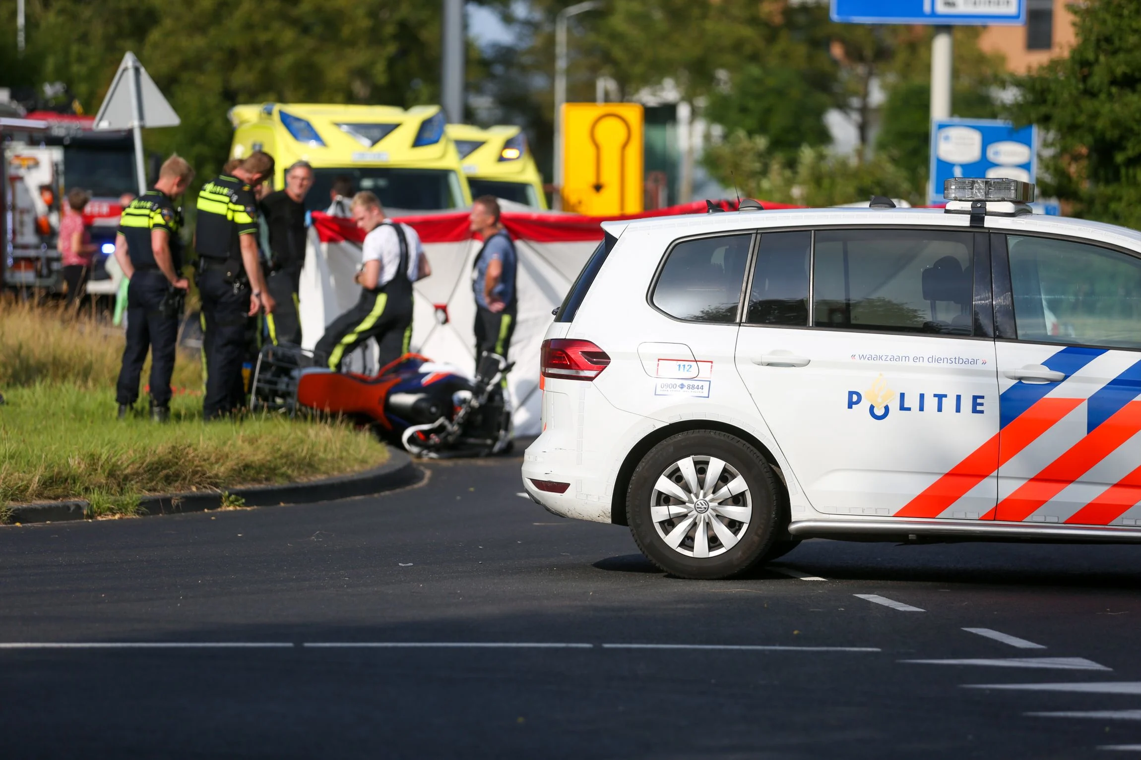 Motorrijder (56) overleden na frontale botsing met auto in Franeker