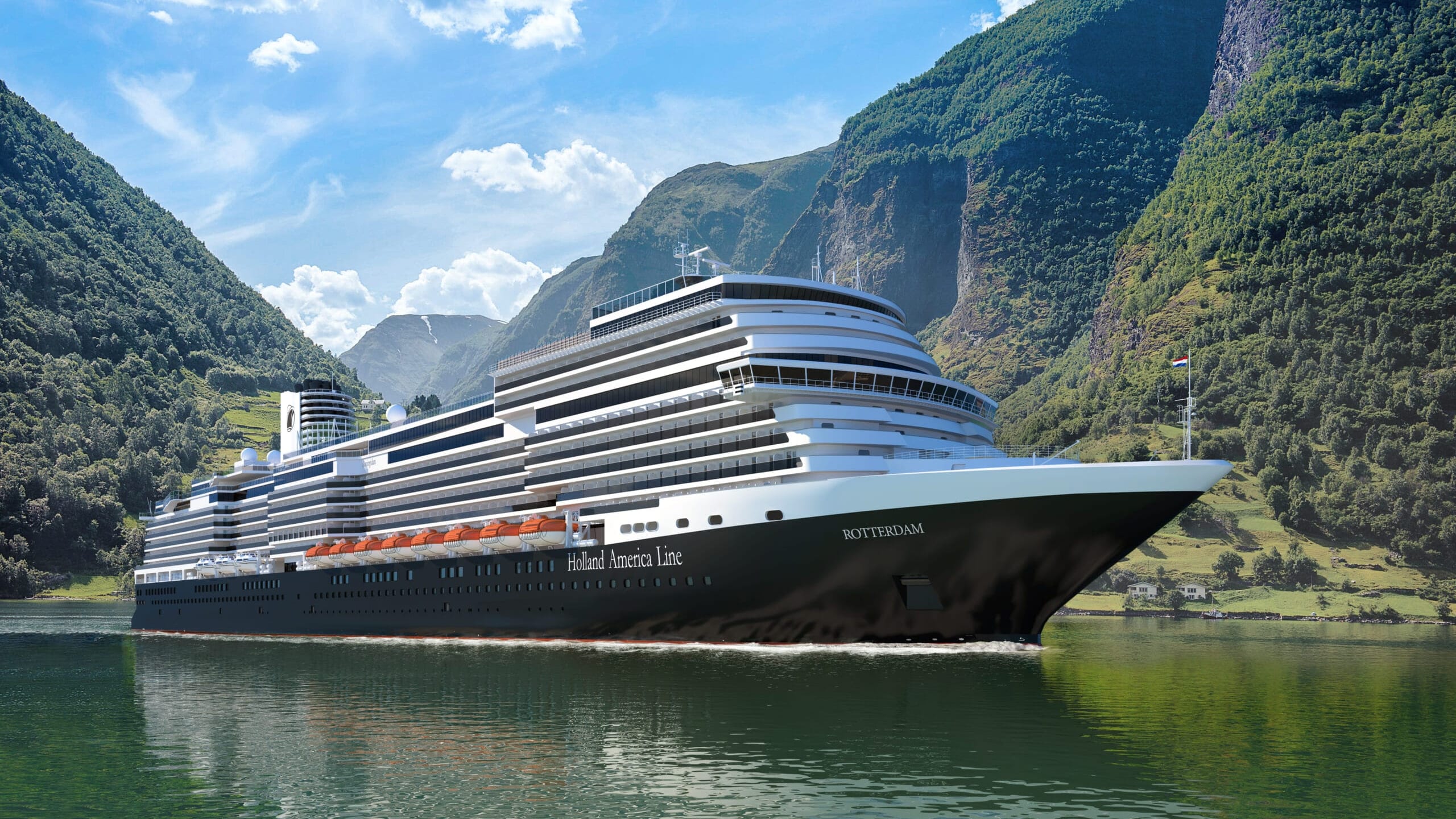 Cruisespotters opgelet: vlaggenschip Rotterdam VII meert aan in de Maasstad