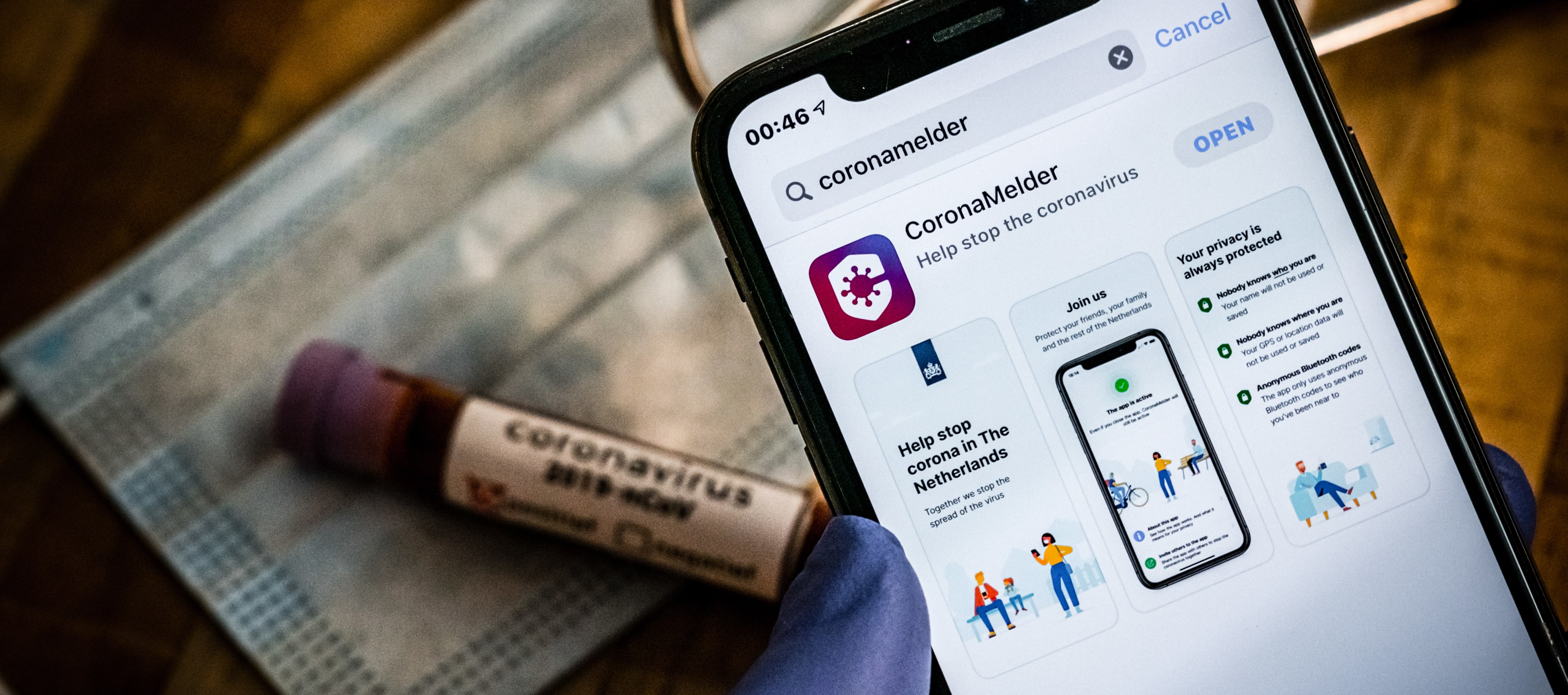 Corona-app vanaf nu te downloaden, maar vooralsnog alleen geldig in Twente en Drenthe