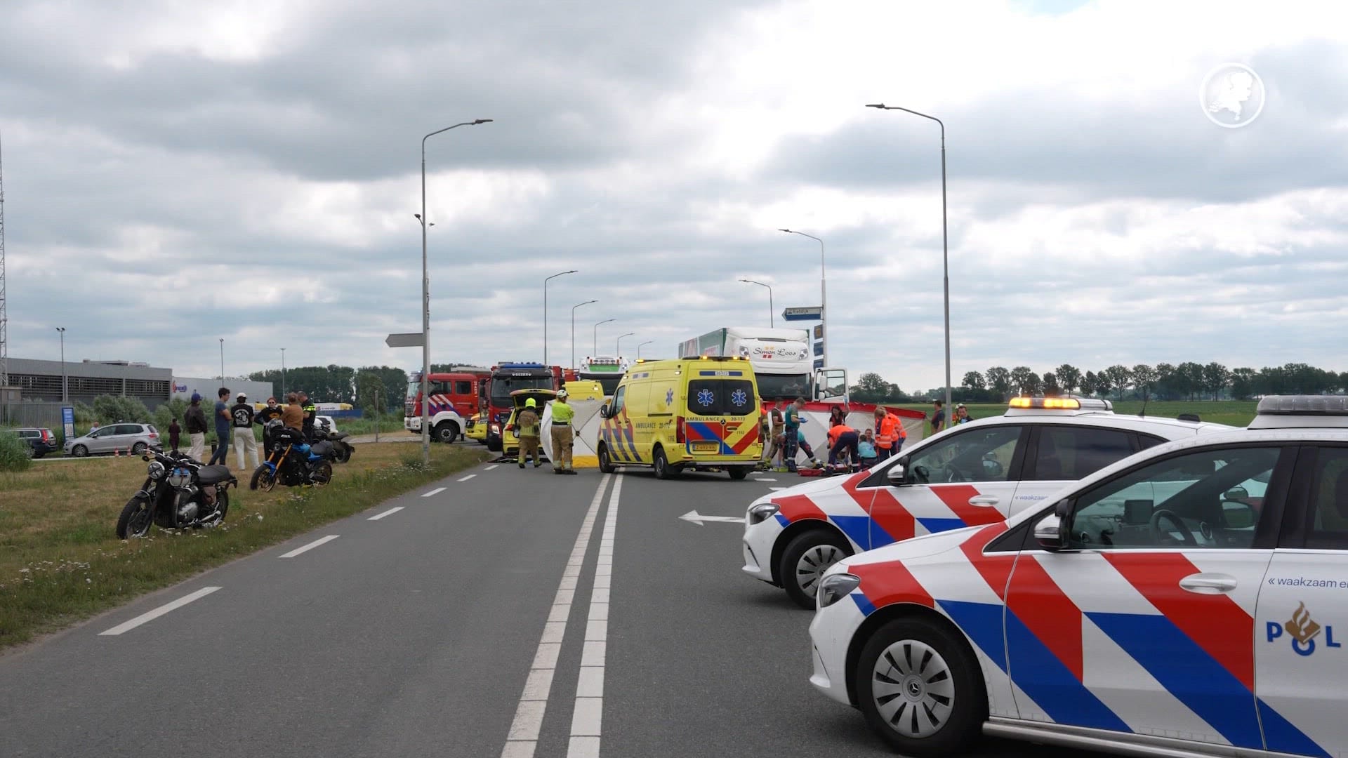 Vrouw overleden bij ernstig ongeval in Giessen