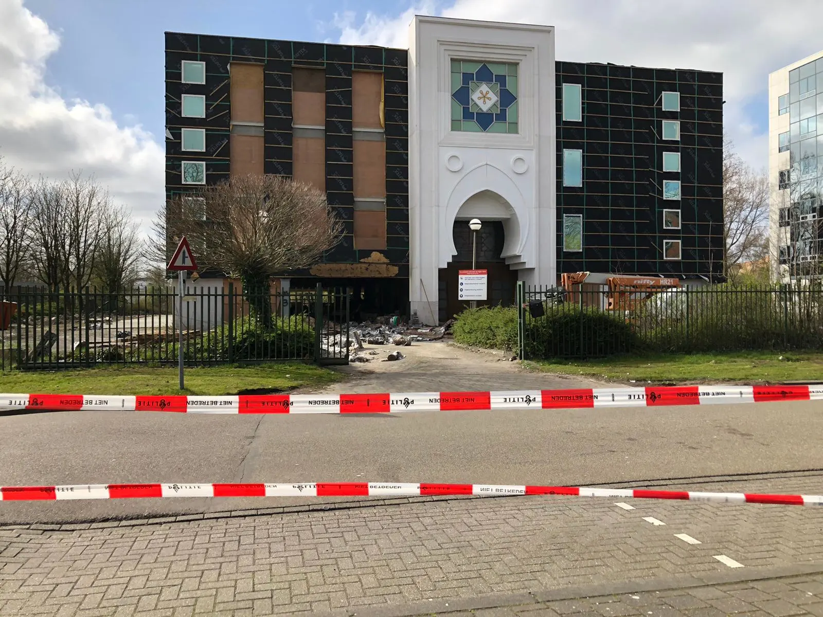 Brand gesticht bij moskee in aanbouw in Gouda