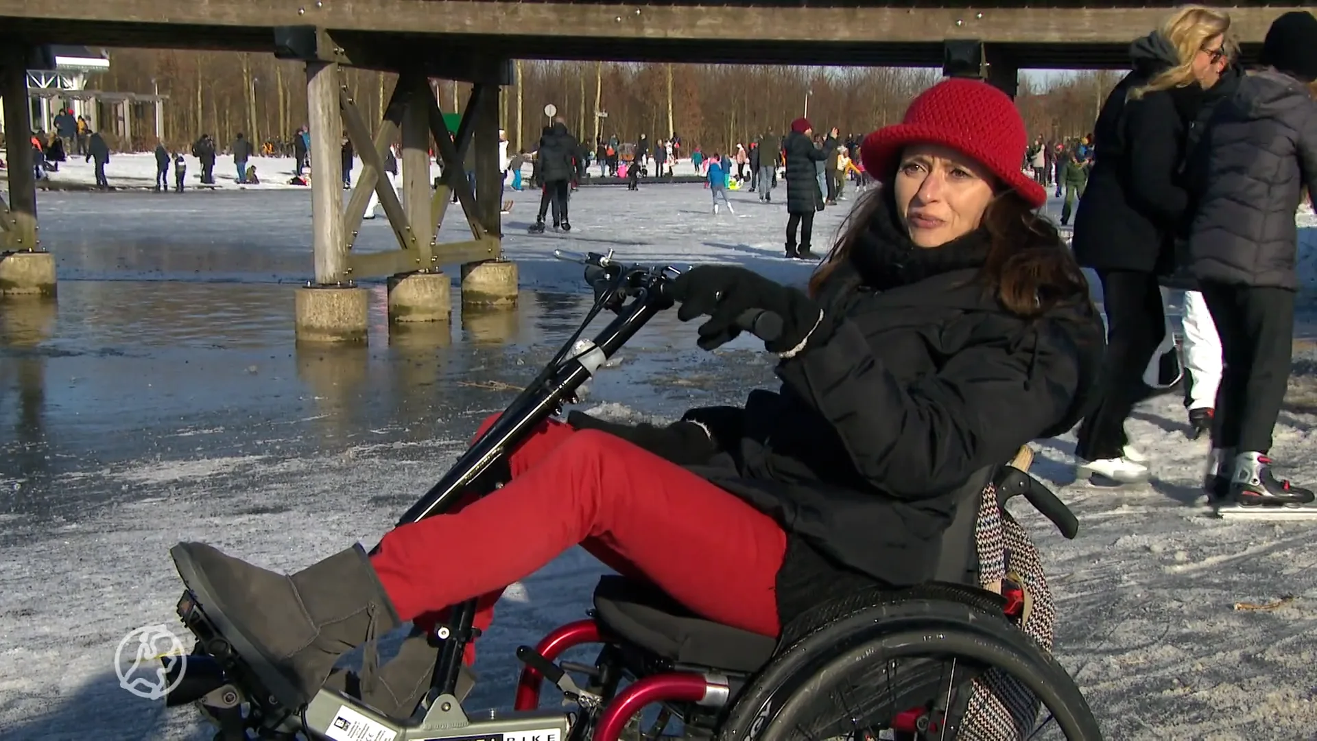 Redder van Andrea die met rolstoel en al in water viel gevonden