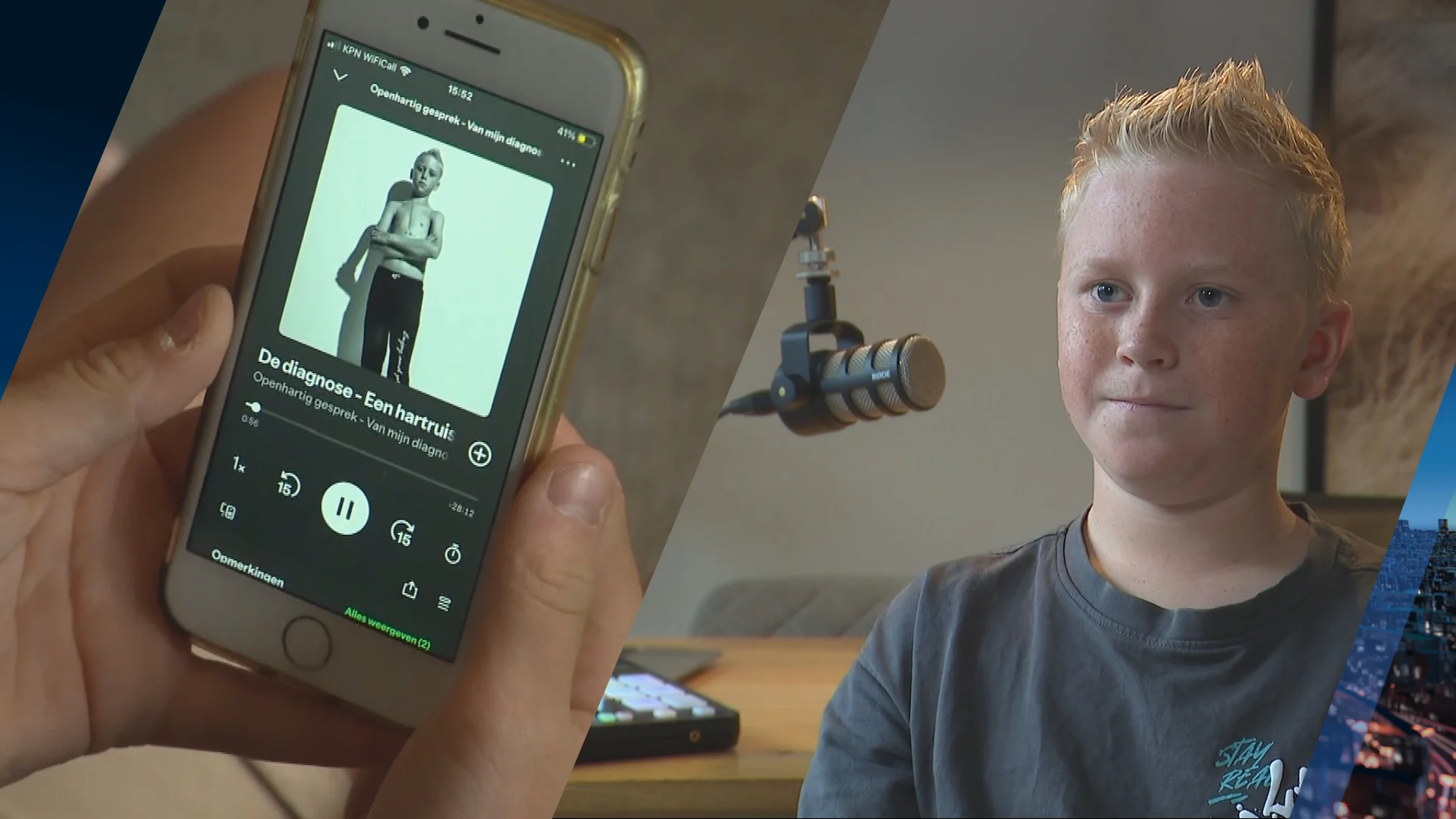 Na zware openhartoperatie lanceert Justin (12) inspirerende podcast voor lotgenoten
