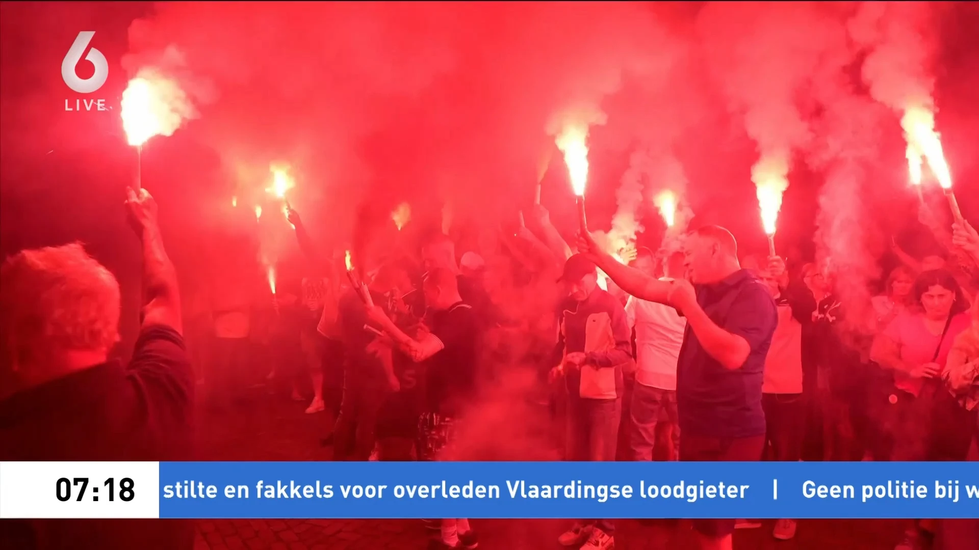 Minuut stilte en fakkels voor overleden Vlaardingse loodgieter