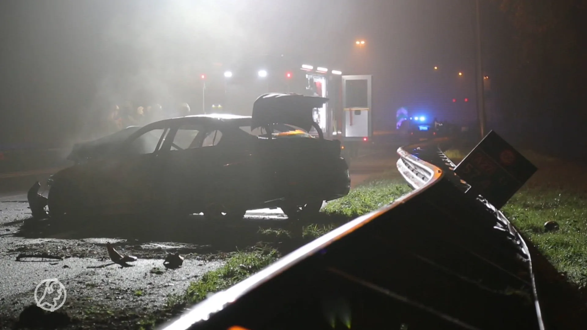 Ernstig ongeval op A27: vier gewonden, auto uitgebrand en weg dicht