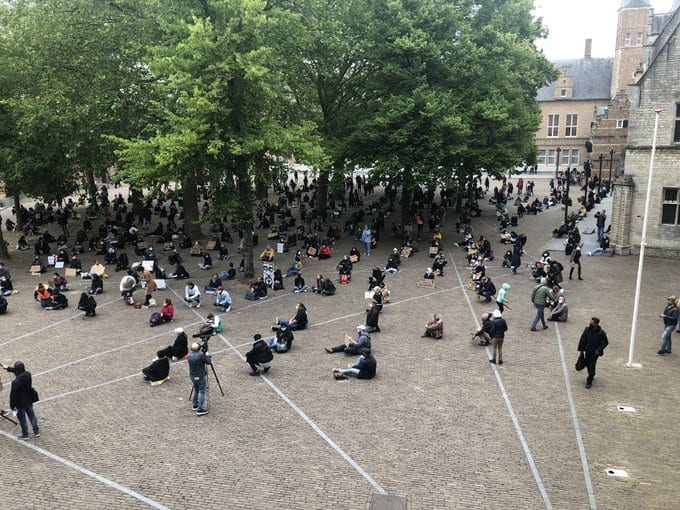 'Sit-in' tegen racisme in Middelburg