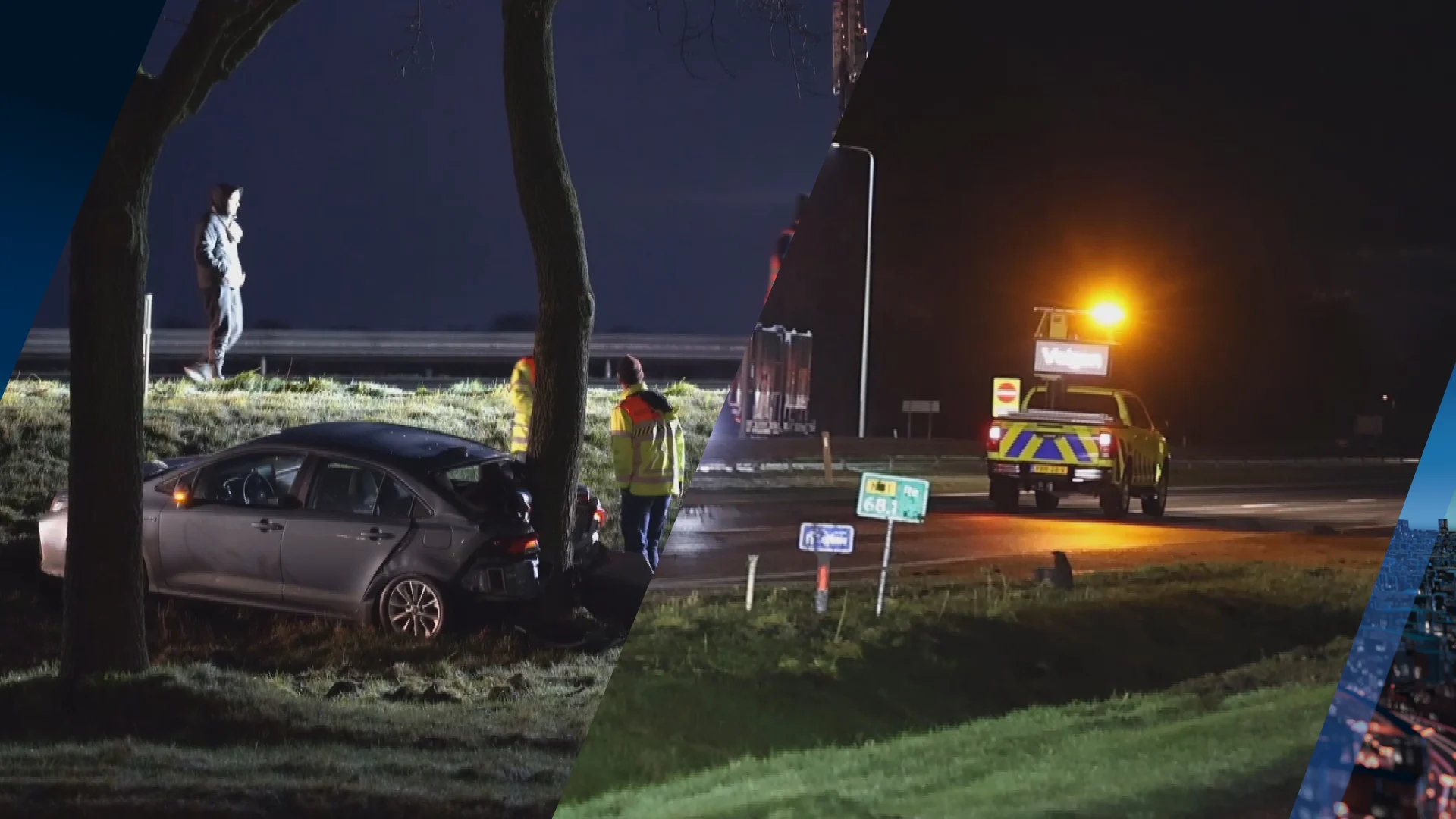 N31 in Friesland weer open na ongelukken door gladheid