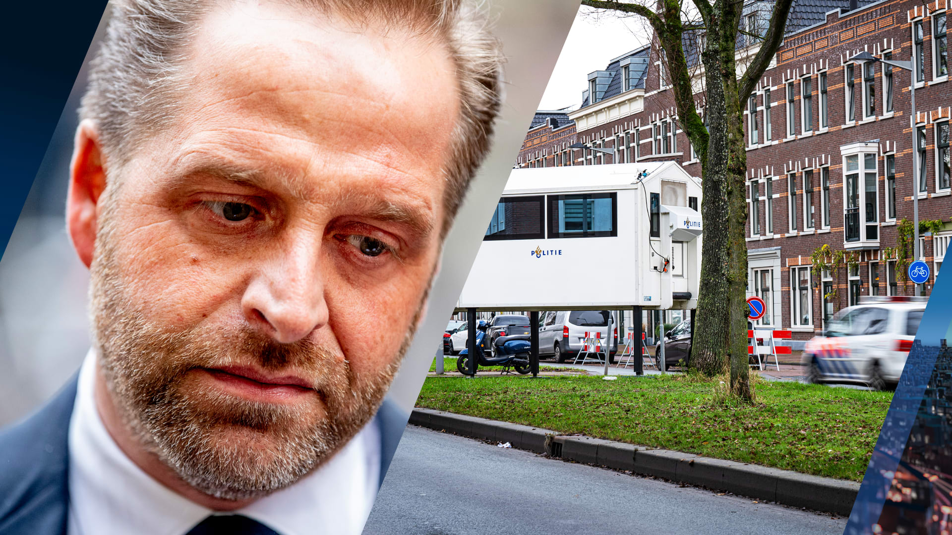 Politiepost voor huis van minister Hugo de Jonge