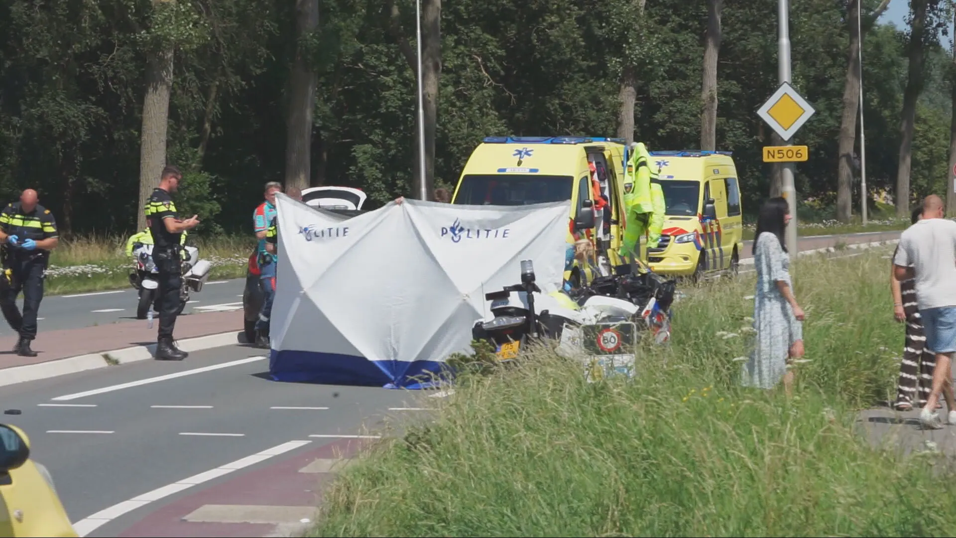 86-jarige fietser overlijdt bij verkeersongeluk in Drechterland