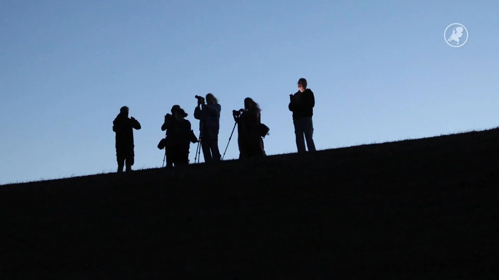 Bloedmaan laat zich toch nog zien in Harlingen