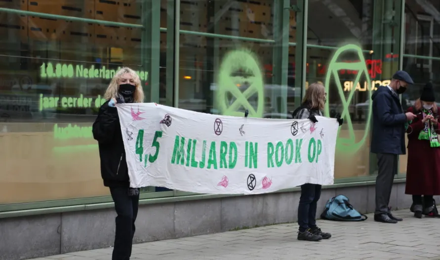 Actievoerders Extinction Rebellion opgepakt in Den Haag