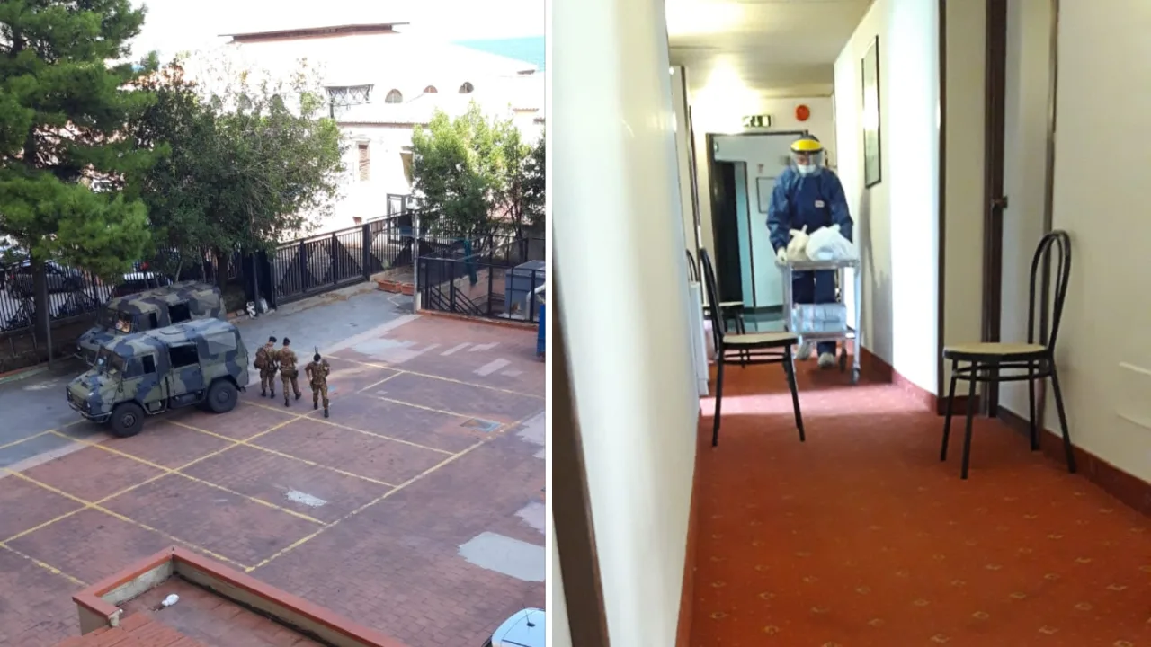 Laila en Nathalie vast in coronahotel op Sicilië: 'Je voelt je hier net een gevangene'