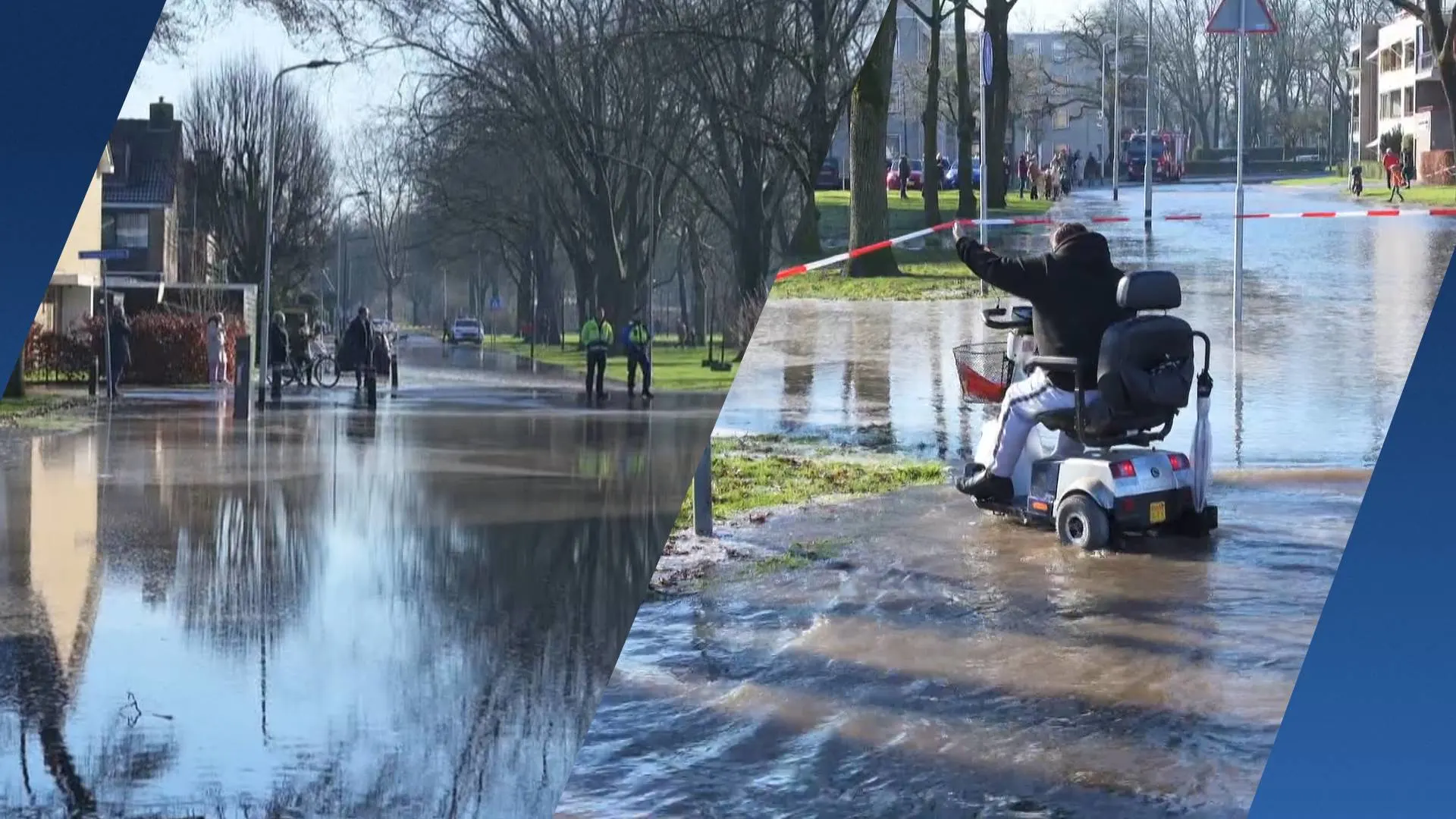Gesprongen leiding zet Bredase wijk volledig onder water