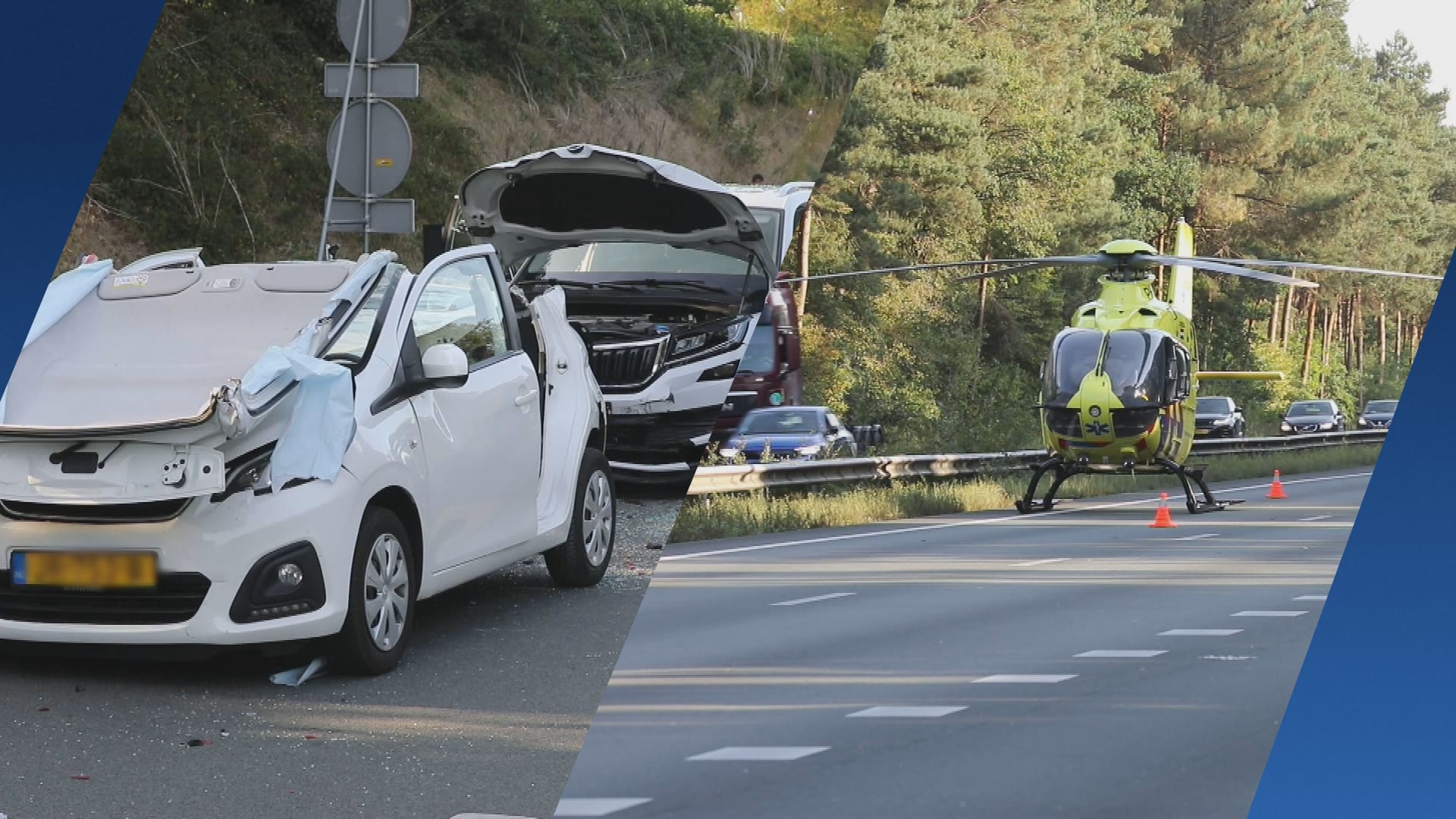 Ernstig ongeval op de A4 bij Bergen op Zoom, zwaargewonde naar het ziekenhuis