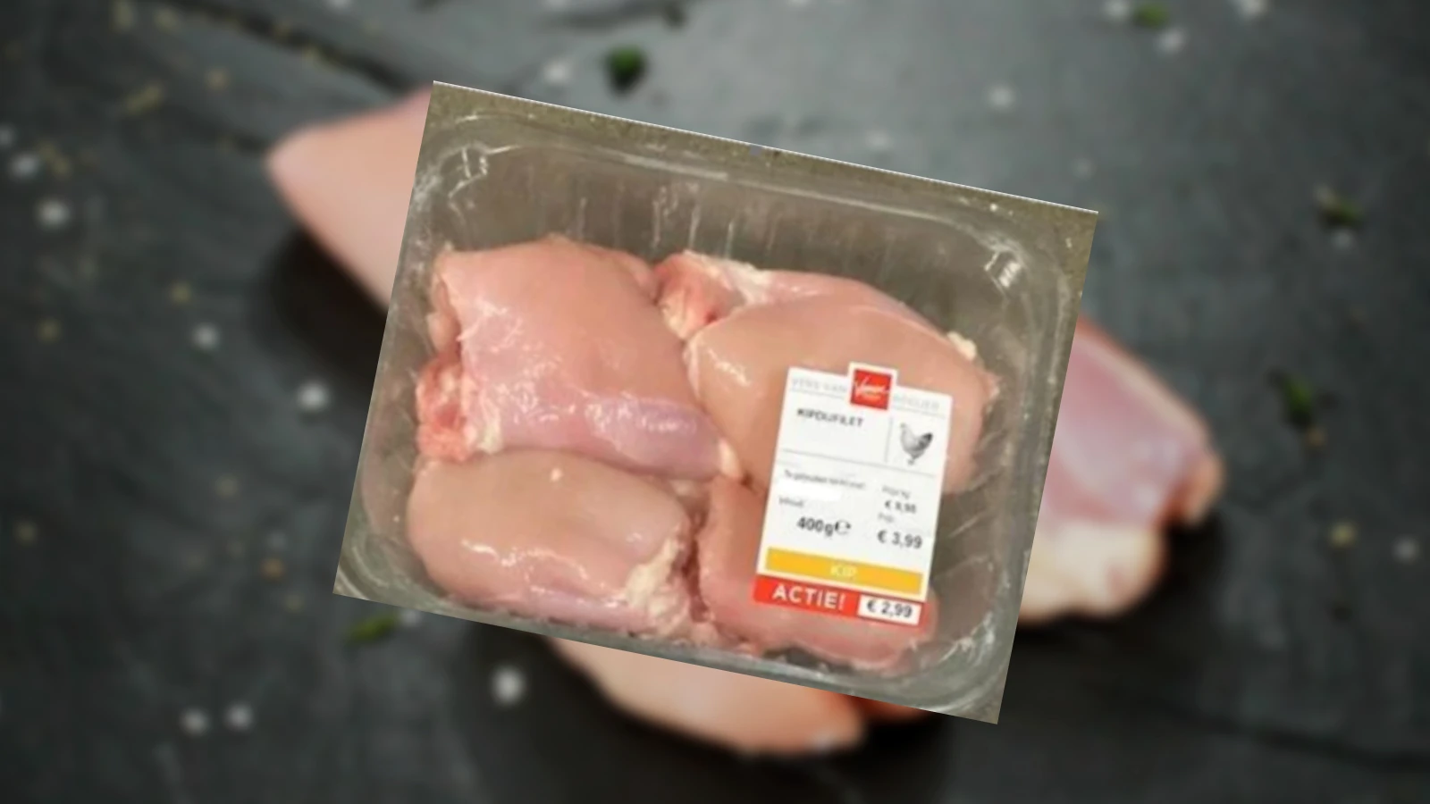 Vomar waarschuwt: geen TGT-datum op verpakking kipdijfilet