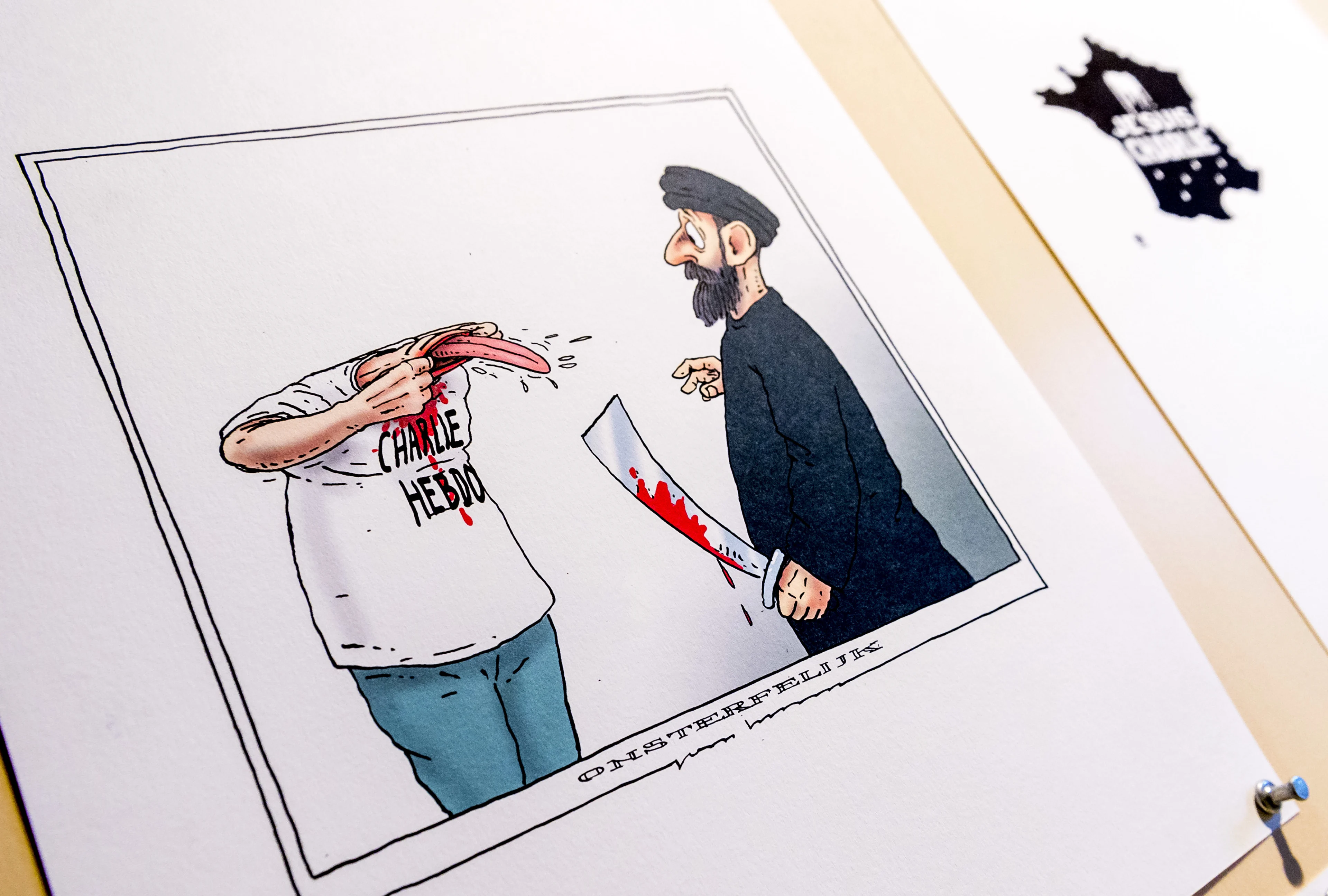 Onderwijsbond: 'Dat een leraar moet onderduiken vanwege een cartoon is onvoorstelbaar'