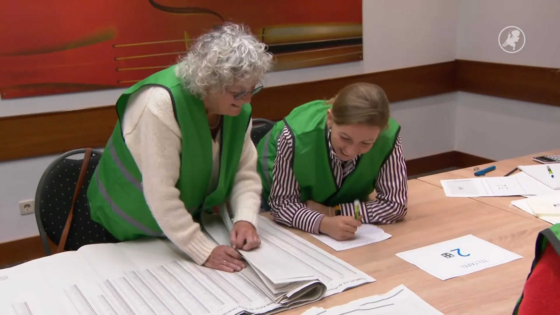 Stemmen tellen is een hele klus