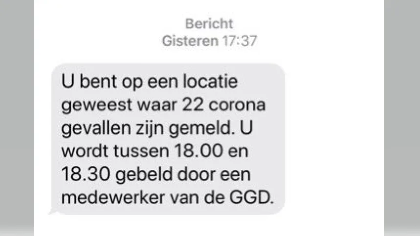 RIVM waarschuwt voor valse smsjes over coronabesmettingen