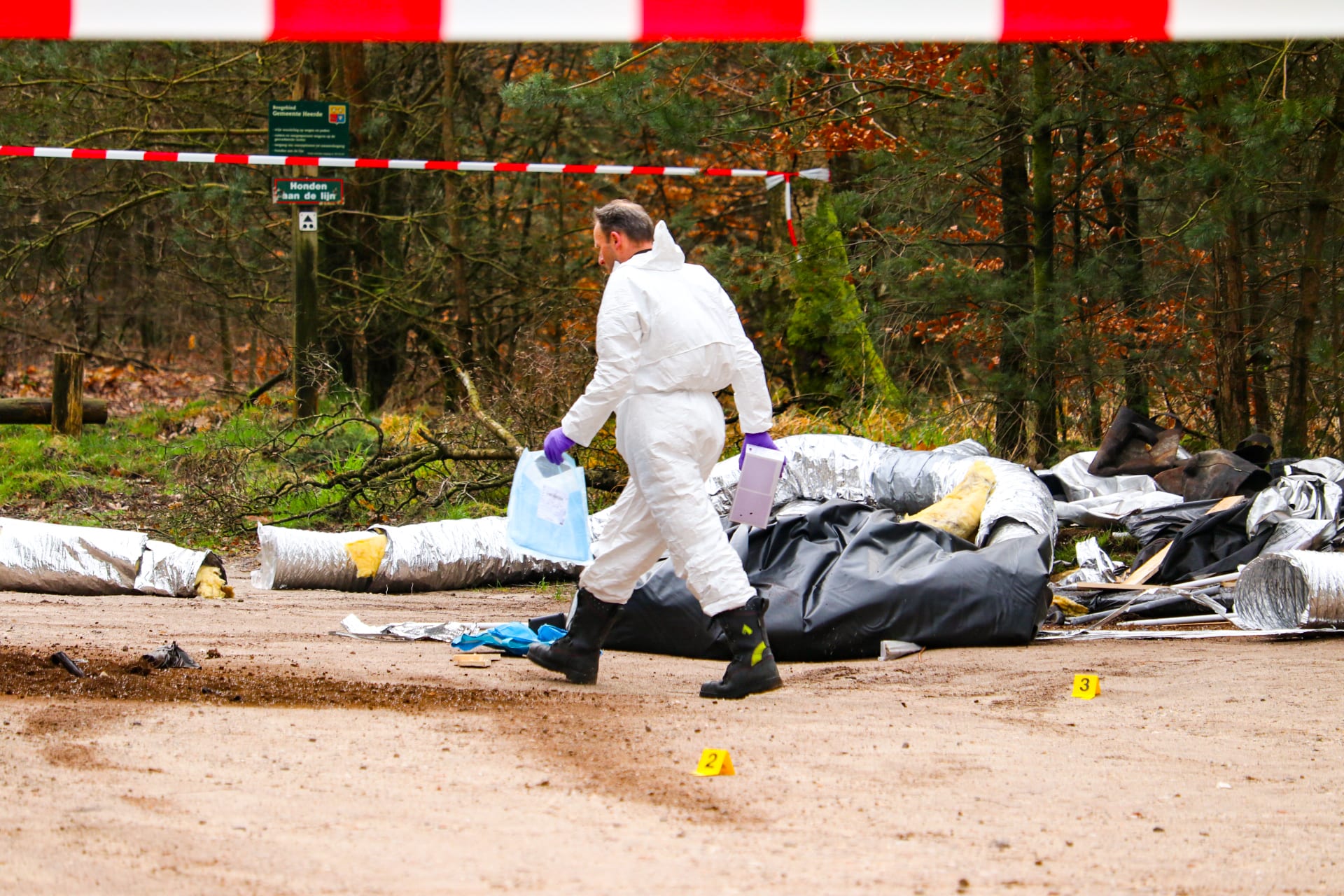 Enorme hoeveelheid drugsafval gedumpt in natuurgebied Heerde