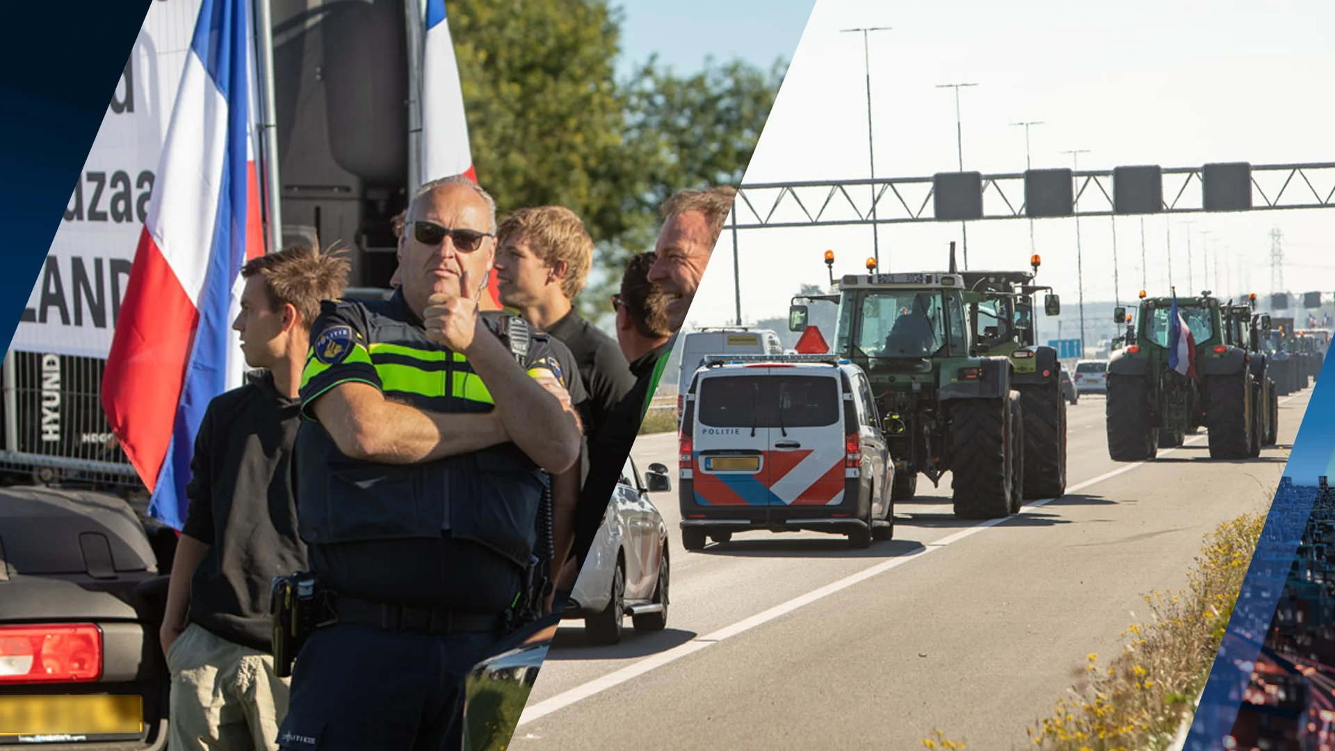 Snelwegboeren: 'Keurig overlegd met politie en begeleid door agenten'