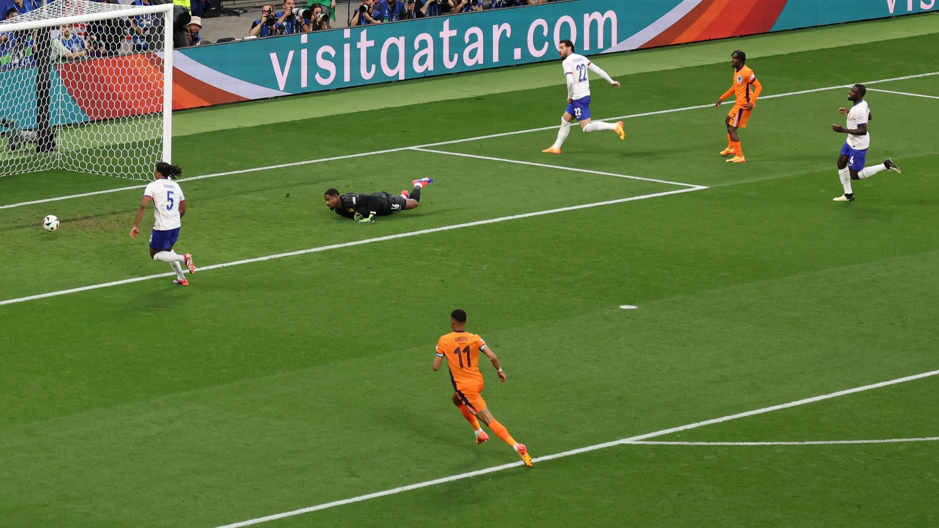 Nederland - Frankrijk: gouden kans voor Oranje in 1e minuut