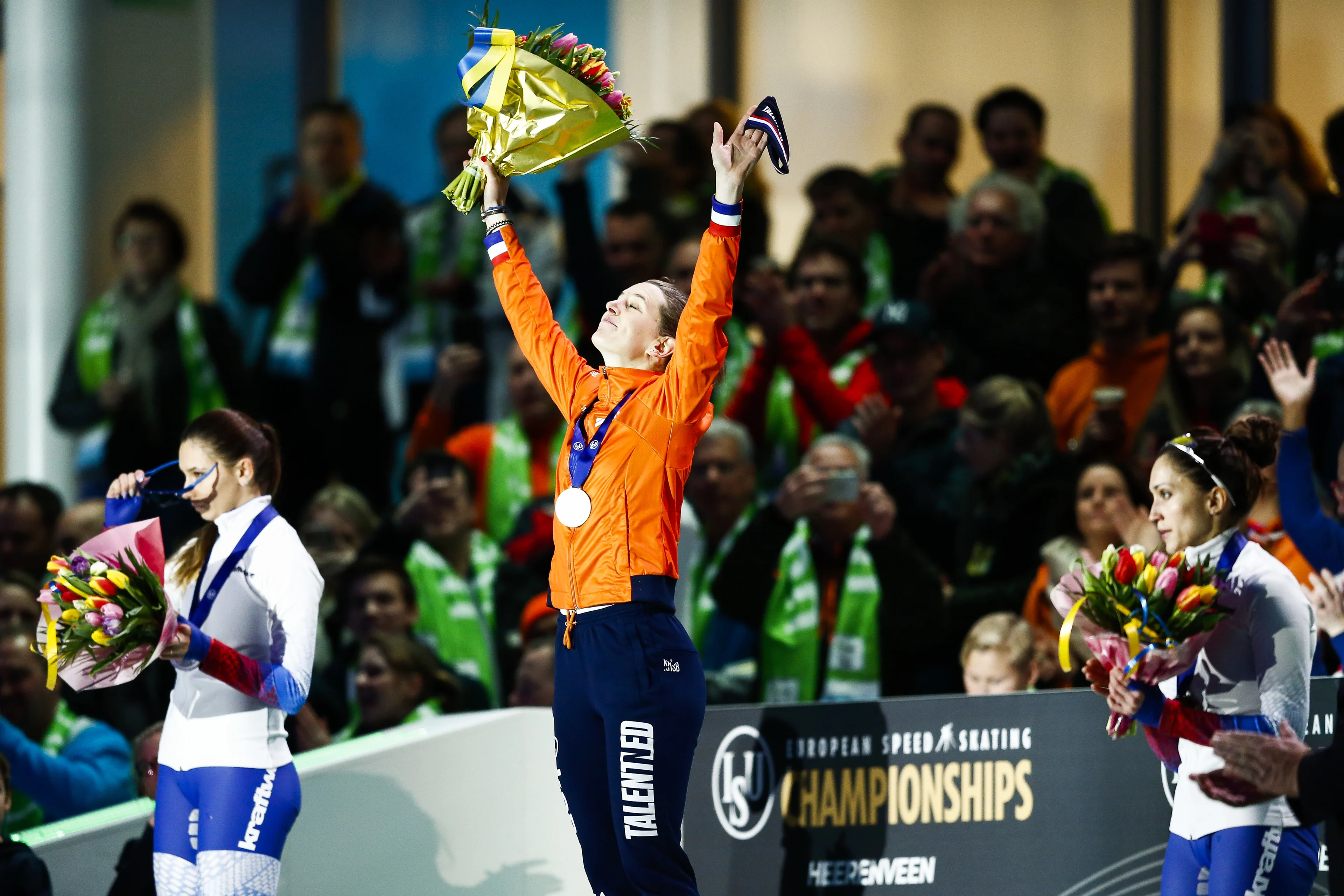 Goud voor Ireen Wüst en Thomas Krol tijdens EK Afstanden in Thialf